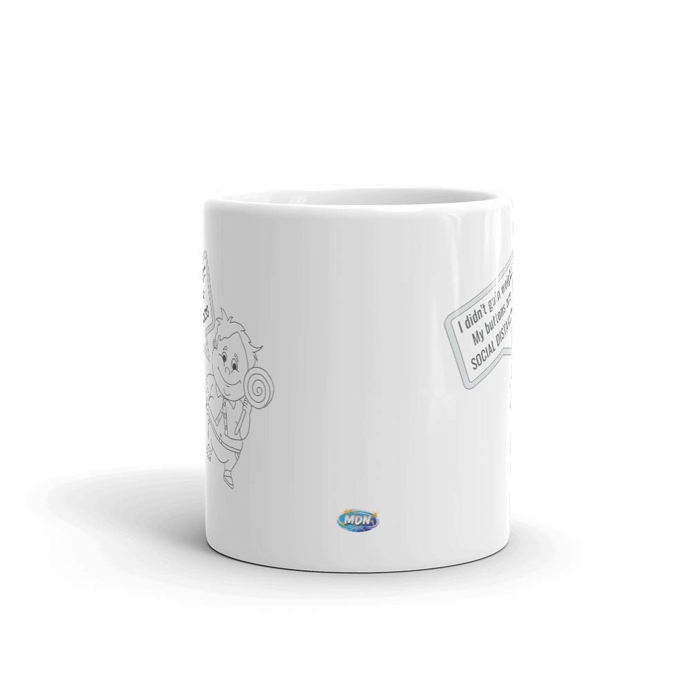 Funny Quarantine Gifts - Social Distancing Coffee Mug - 'I Didn't Gain Weight' Humor - Perfect for Work From Home & Virtual Coffee Breaks