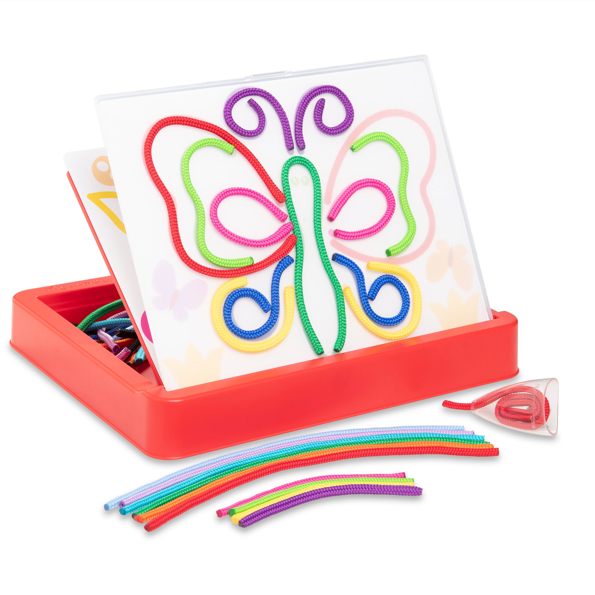 Rainbow Cord Picture and Pattern Maker Kit - DIY Arts & Crafts for Kids & Adults - Create Stunning Rainbow String Art Designs for Home Decor, Gifts, and Wall Art Projects