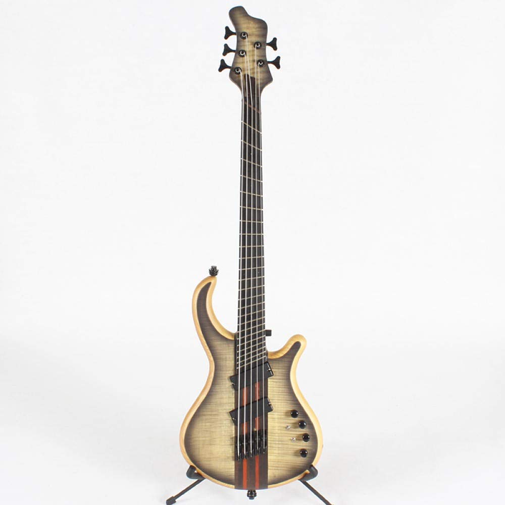 LYNLYN 5-String Electric Bass Guitar with Fan-Shaped Feet - Steel String Acoustic-Electric Guitar (Color Option 1) | Perfect for Stage Performances, Studio Recording & Music Practice