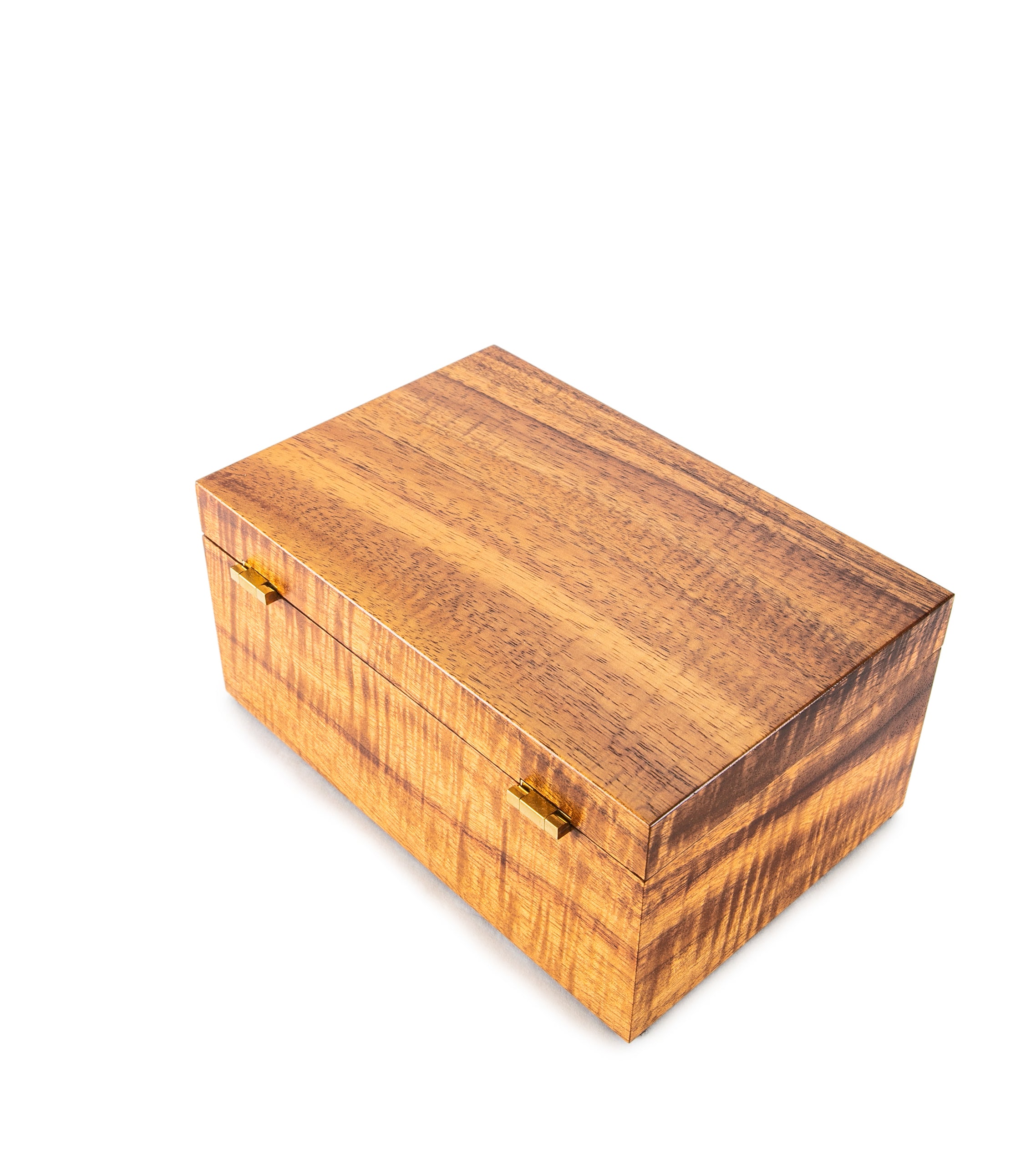 Premium MacArthur Koa Wood Jewelry Box with Removable Tray - Medium Size | Handcrafted Hawaiian Gift for Women | Perfect for Organizing Rings, Necklaces & Keepsakes