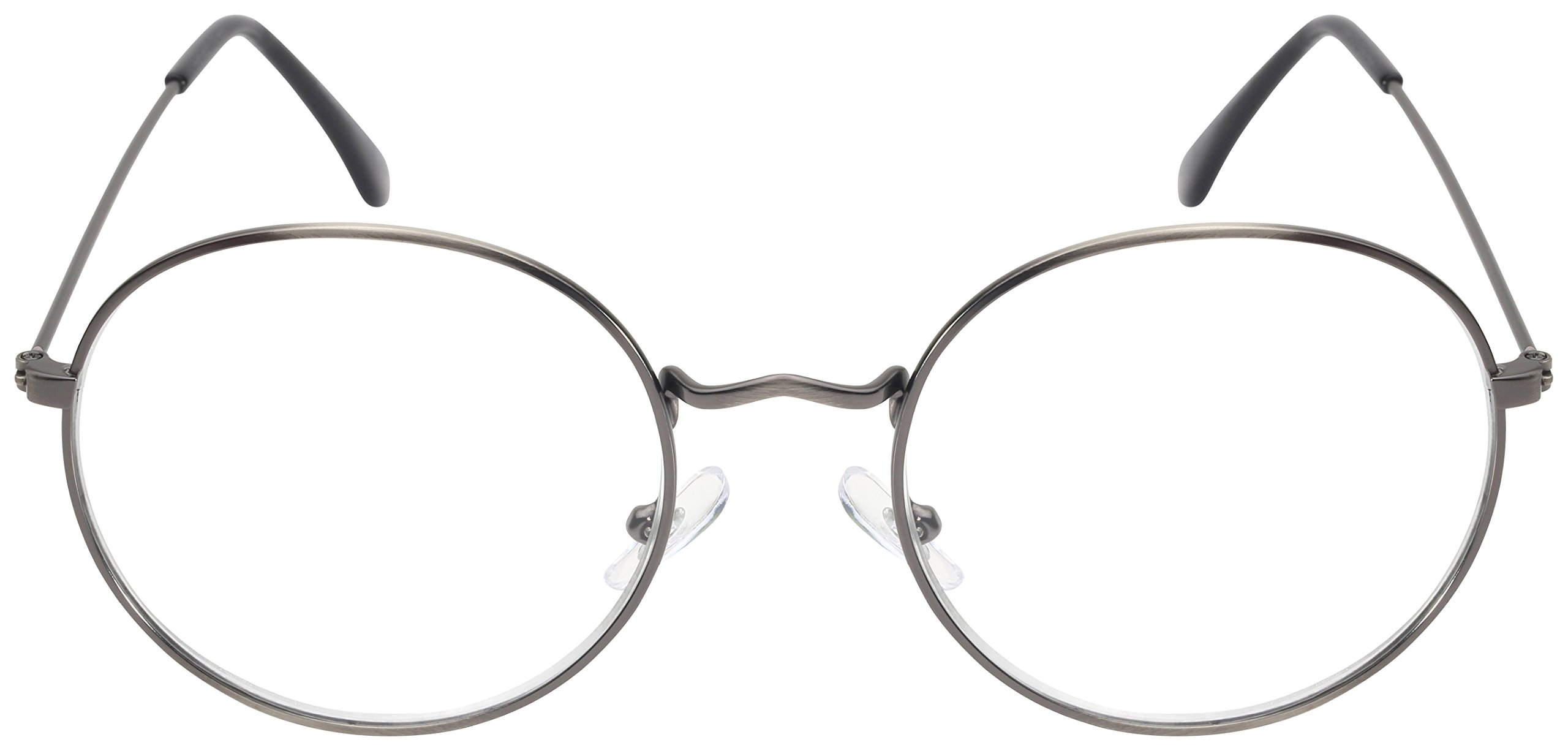Retro Round Reading Glasses for Women & Men - Edge I-Wear B5106 Metal Frame Readers - Perfect for Reading, Computer Use & Fashion Accessories