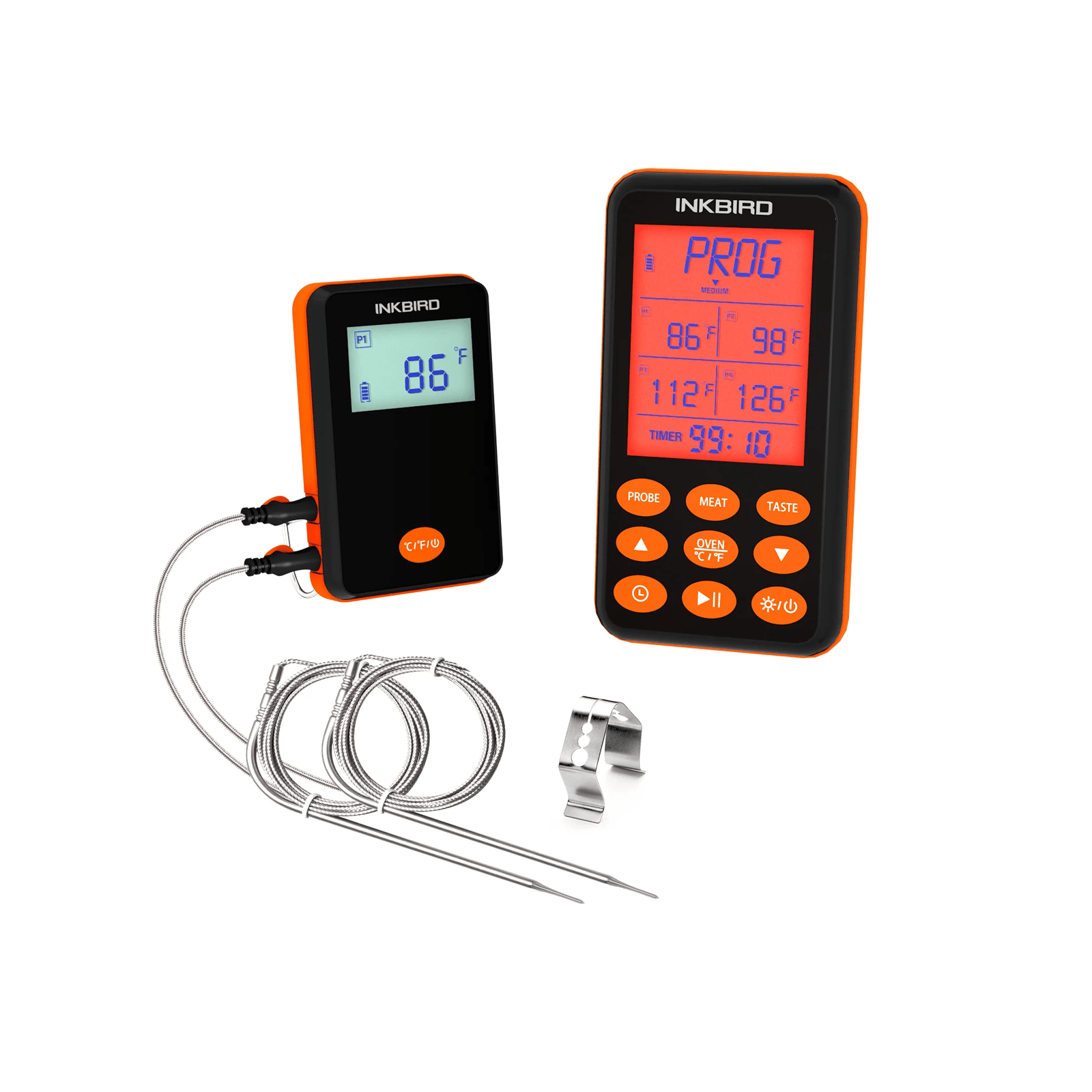 Wireless BBQ Thermometer IRF 4S - Digital Meat Thermometer for Grilling, Smoking & Cooking - Perfect for Outdoor BBQ, Backyard Parties & Camping