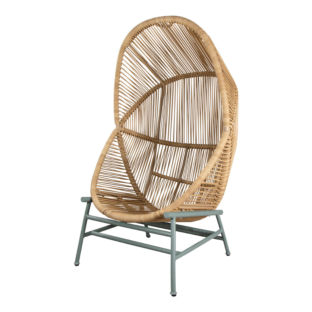 Foersom & Hiort-Lorenzen MDD Hive Chair with Cane Base - Modern Woven Rattan Dining Chair for Kitchen, Restaurant & Outdoor Use