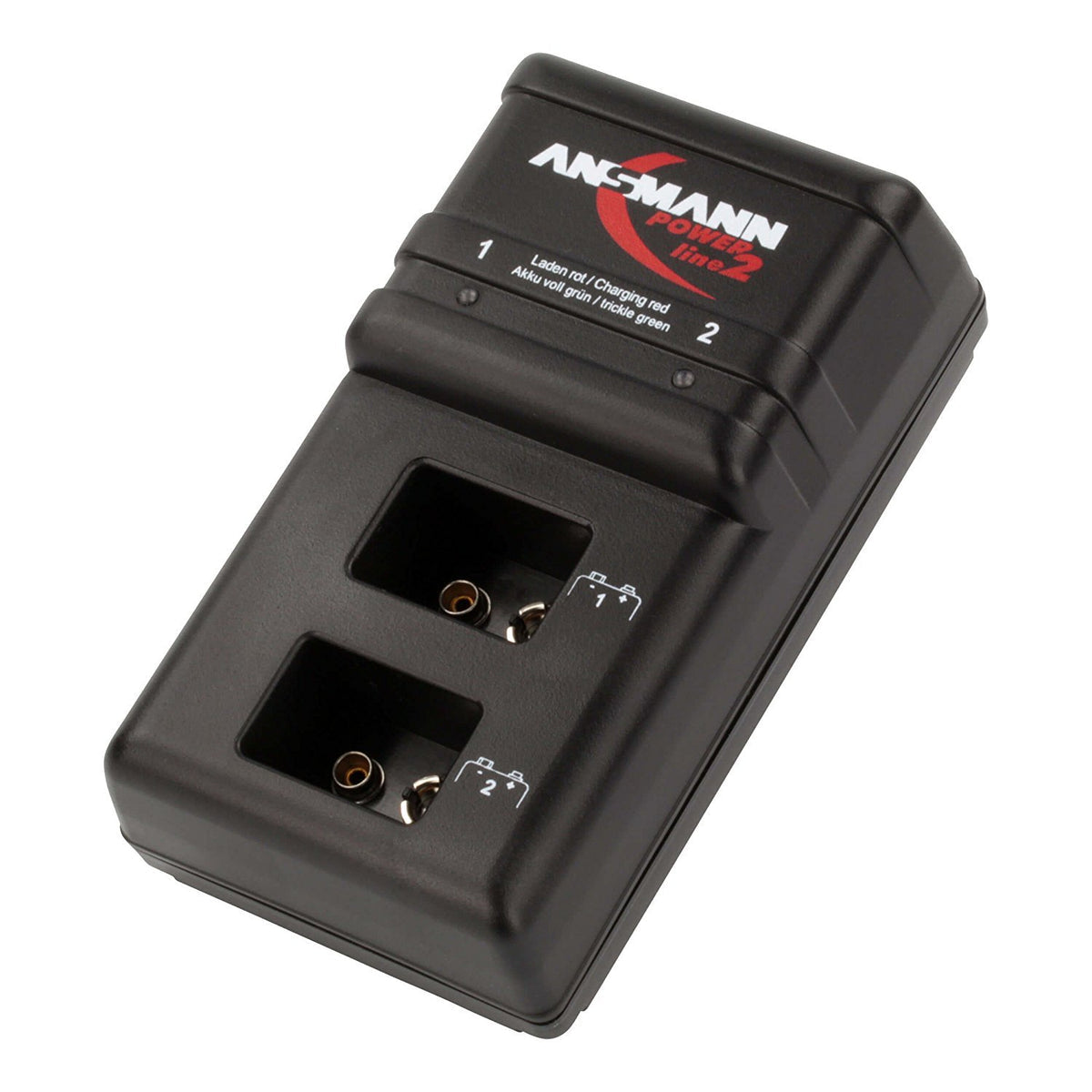 Dual 9V Battery Charger with 2 Rechargeable Batteries - Fast Charging for Smoke Detectors, Guitar Pedals & Electronic Devices