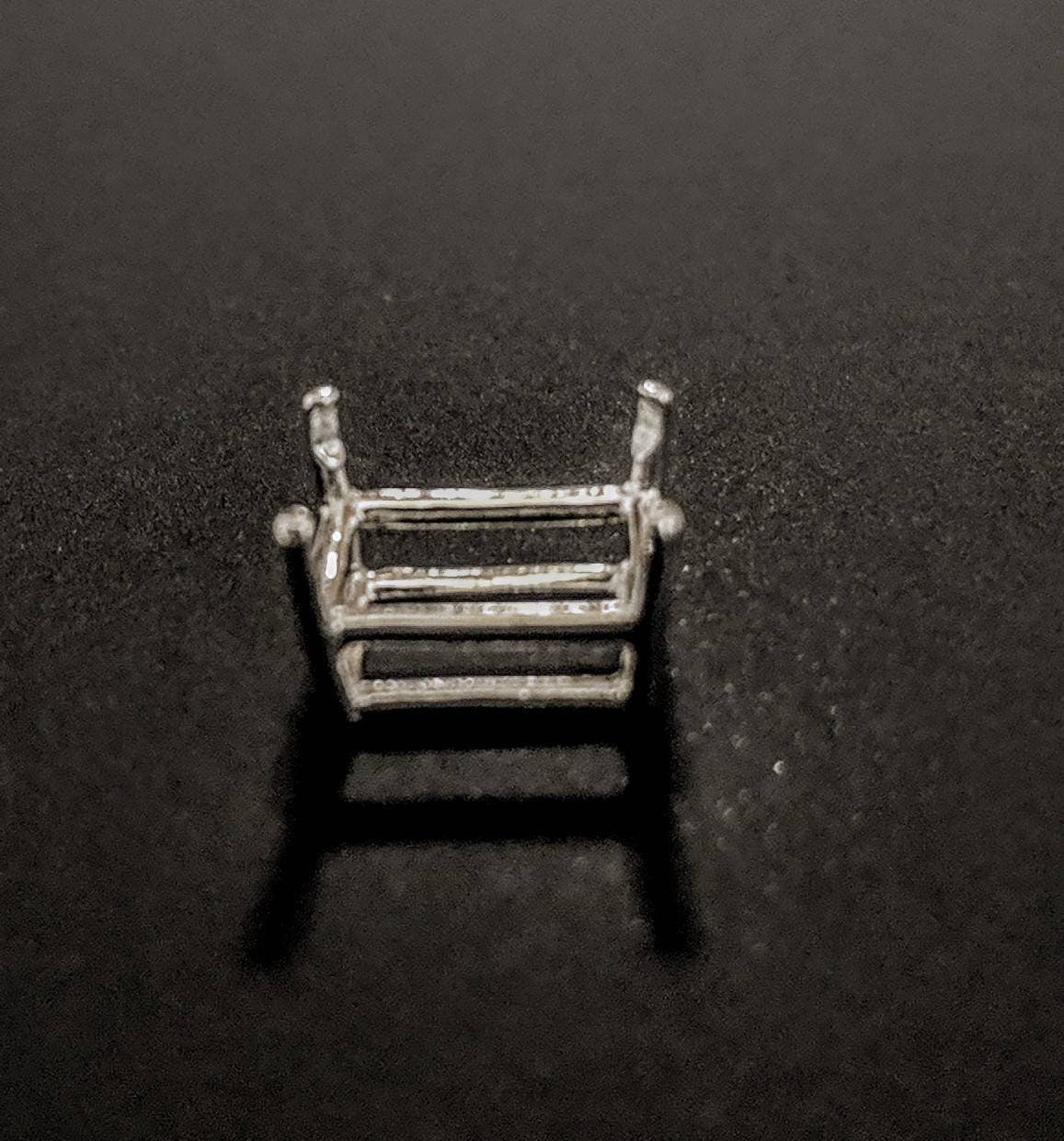 Solid Sterling Silver or 14kt Gold Wire Basket 5x3 30x22mm Emerald Cut Jewelry Setting - DIY Ring, Earring or Pendant Making Supplies for Custom Handmade Jewelry | Perfect for Engagement Rings, Wedding Bands & Gift Jewelry Crafting