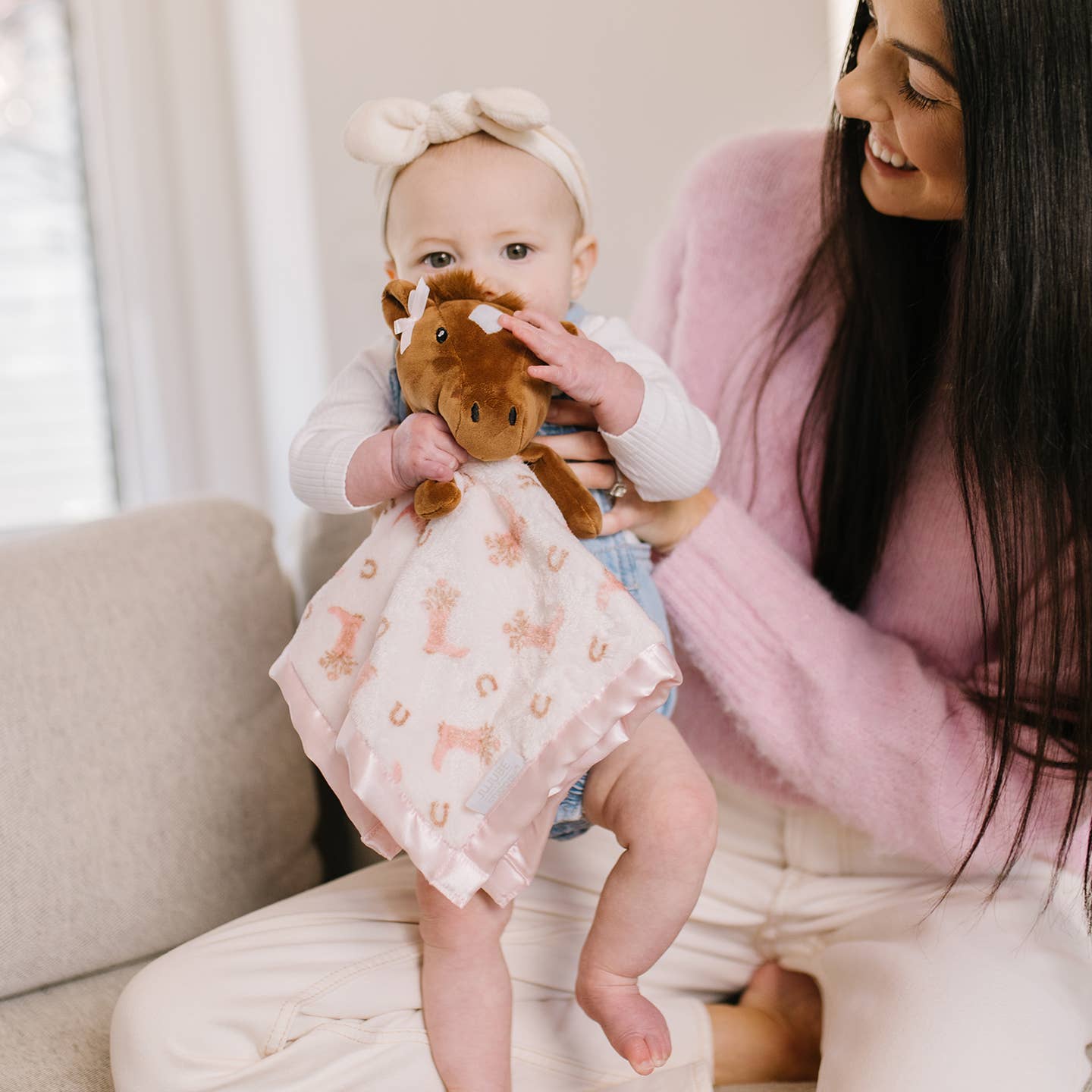 Bloomin' Boot Security Blanket - Soft & Comfortable Baby Blanket for Newborns & Toddlers - Perfect for Nursery, Stroller, and Travel Use