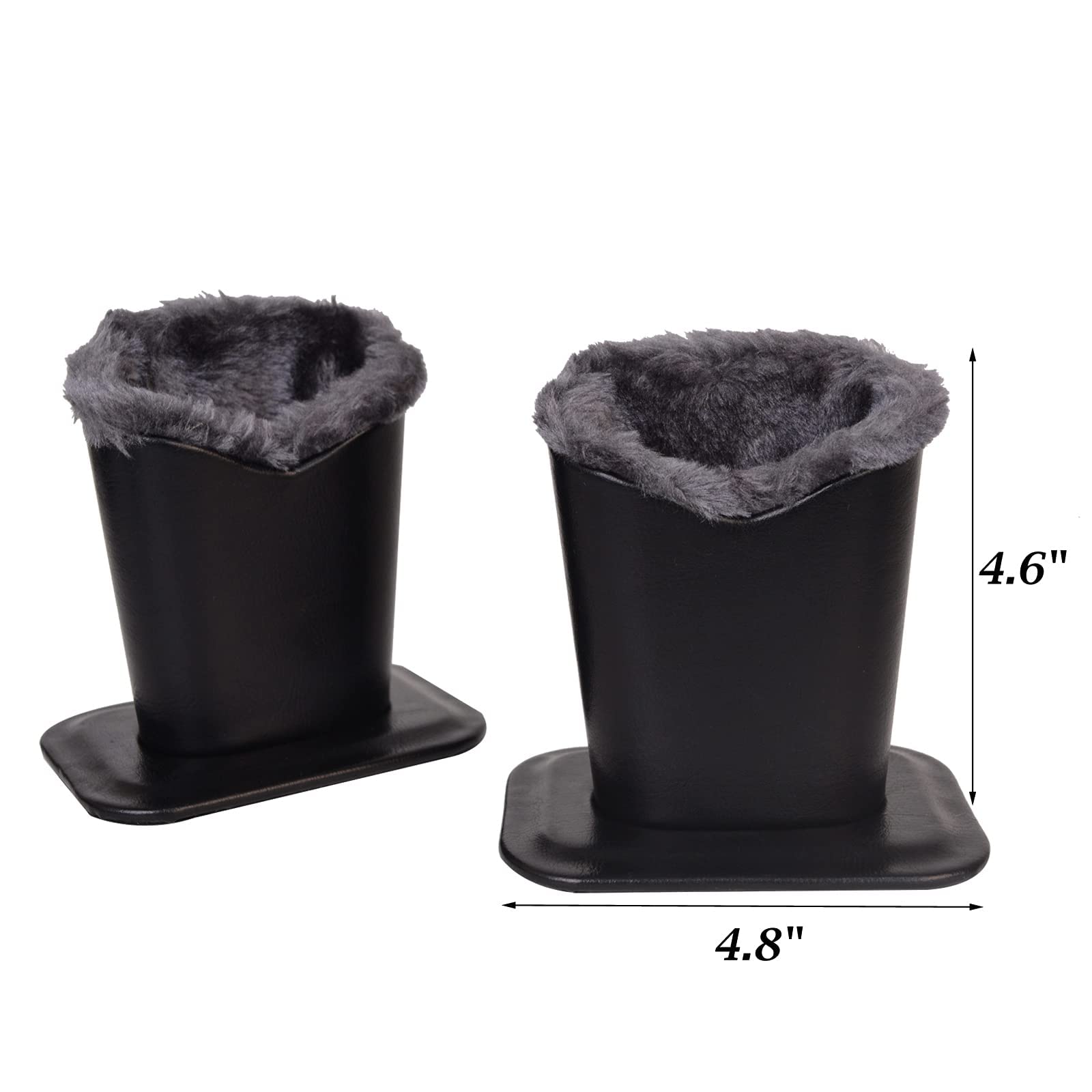 2 Pack Soft Plush Lined Eyeglasses Holder Stand - Protective Glasses Case for Desk, Nightstand & Travel - Perfect for Home, Office & On-the-Go Use