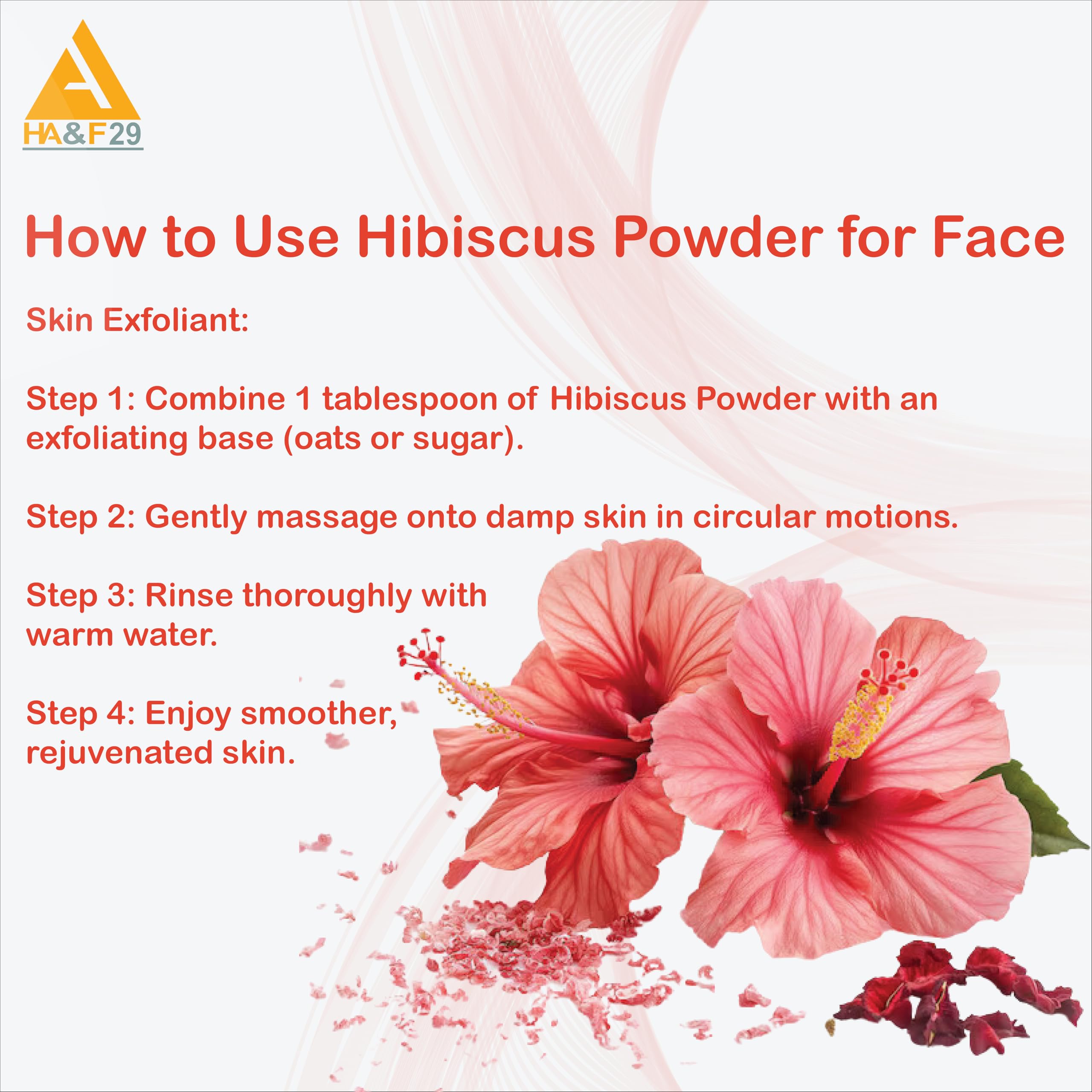 Organic Hibiscus Powder 100g - 100% Pure Natural Hair & Skin Care | Hair Conditioner, Face Exfoliant & Scalp Treatment | For DIY Beauty, Herbal Remedies & Holistic Wellness
