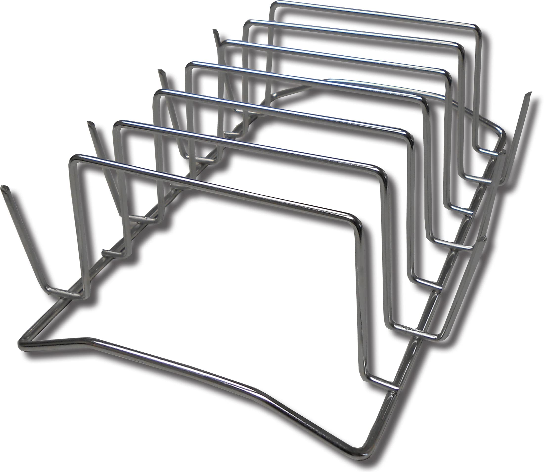 King Kooker Stainless Steel Rib Rack & Potato Rack for BBQ Grilling - Perfect for Backyard Cookouts, Camping, and Outdoor Parties