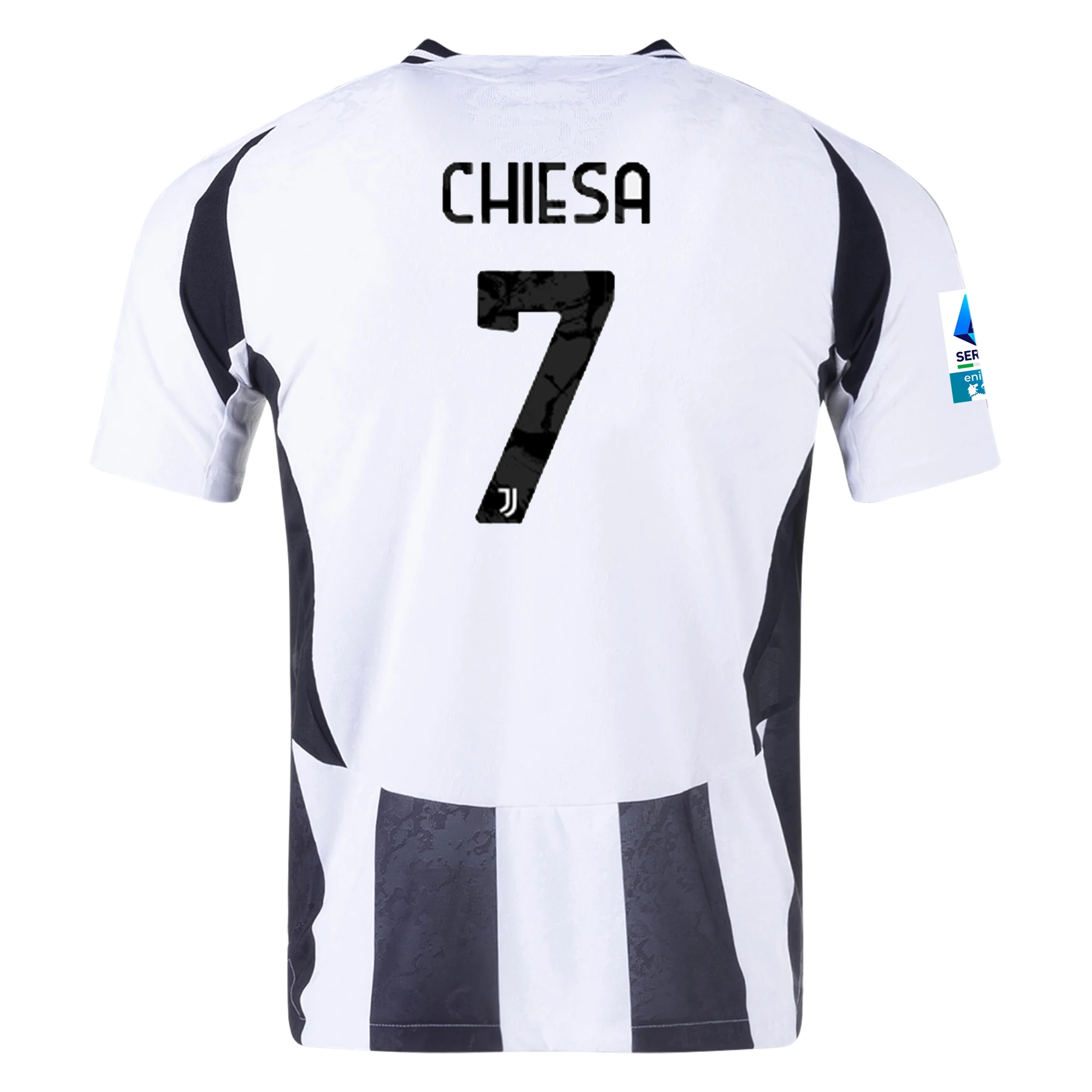 Adidas Juventus Authentic Federico Chiesa Home Jersey 2024/25 - White & Black with Serie A Patch | Official Soccer Jersey for Fans & Players | Perfect for Matches, Training & Gifting