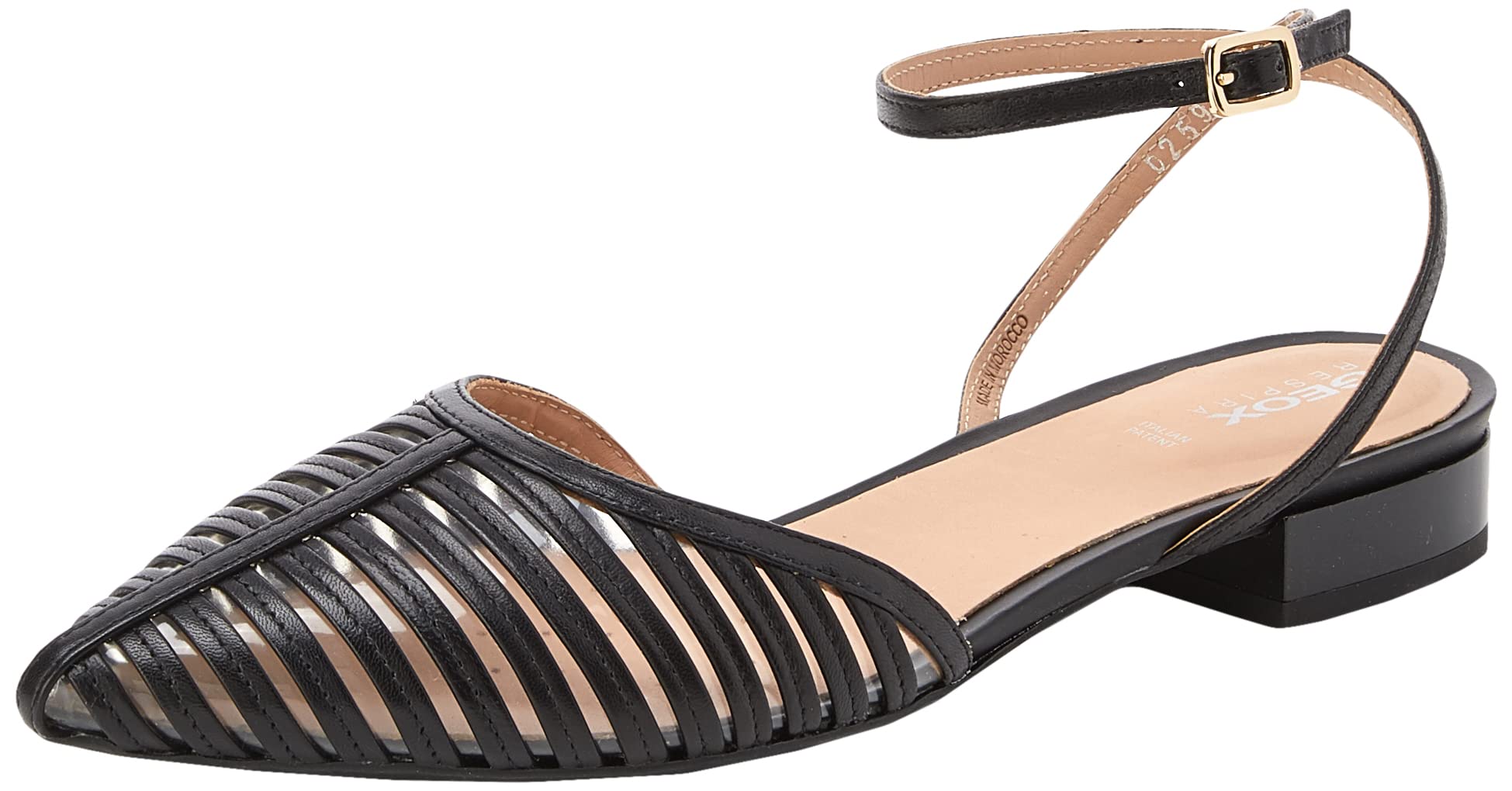 Geox Women's Charyssa A Pointed Toe Ballet Flats - Comfortable & Stylish Shoes for Work, Office & Casual Wear