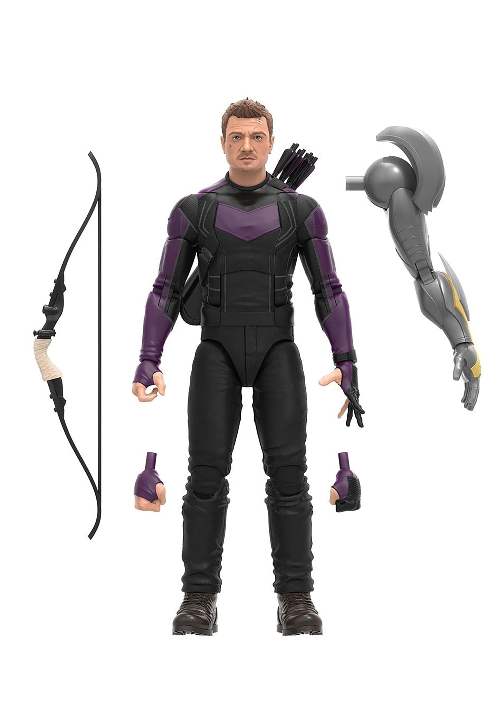 Marvel Legends Series MCU Disney Plus Hawkeye 6-inch Action Figure with 4 Accessories & Build-A-Figure Part - Collectible Toy for Marvel Fans, Gift for Superhero Lovers, Perfect for Display & Play