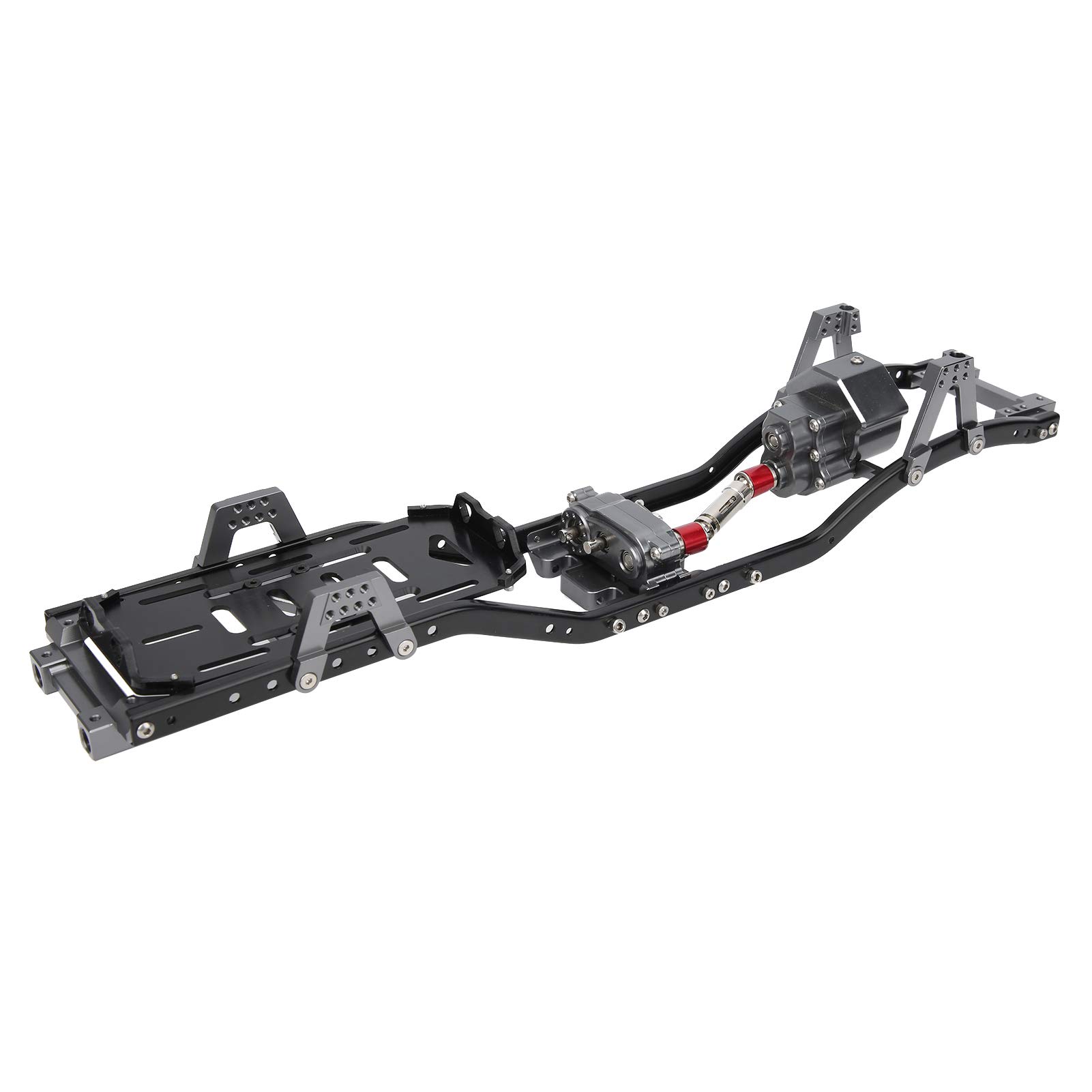 CHICIRIS 1/10 Scale RC Metal Frame - Front-Loading Gear Box, Durable RC Car Chassis Accessory for Off-Road Racing & Crawler Toy Cars | Perfect for RC Enthusiasts & Hobbyists