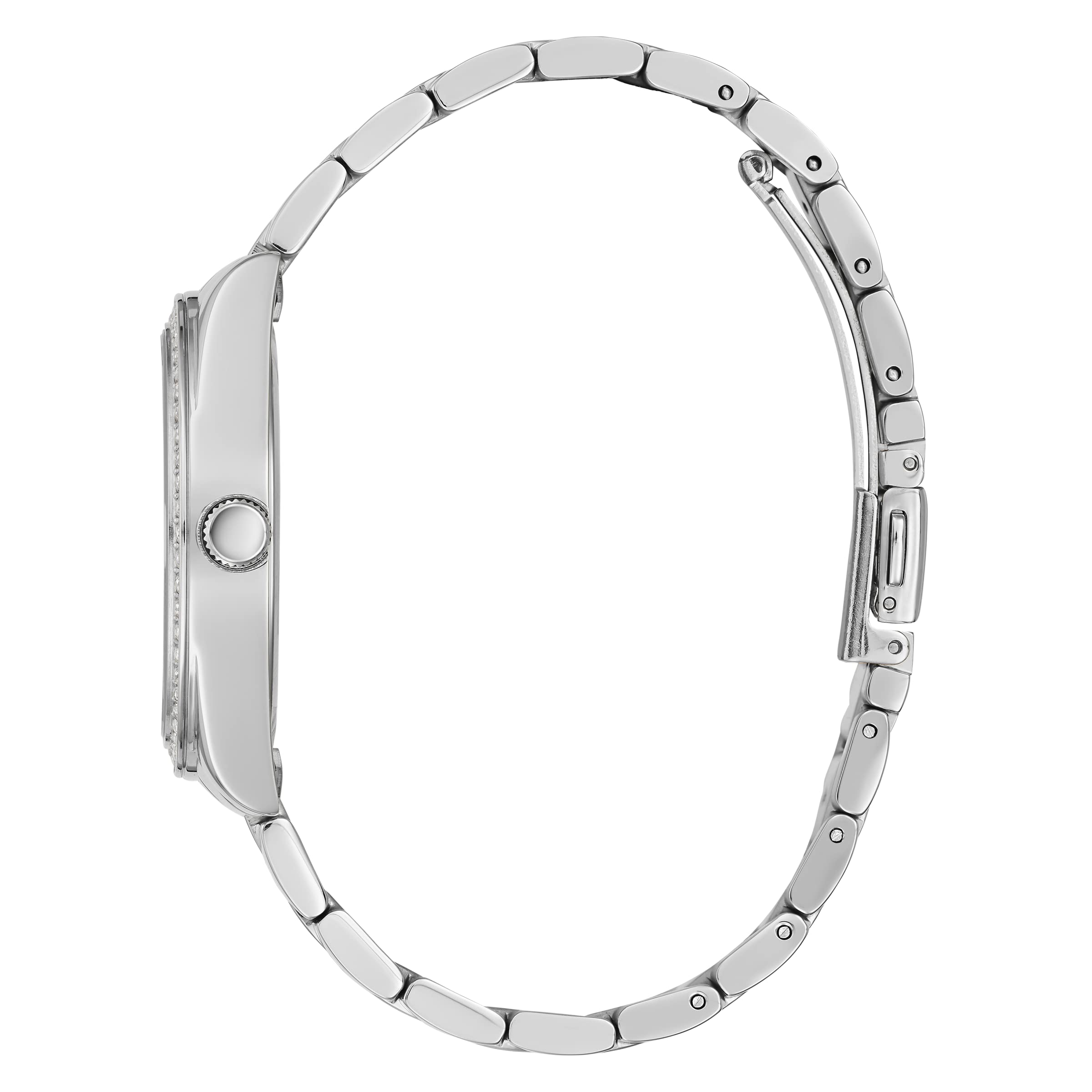 GUESS Coin Edge Bracelet Watch for Women - Stainless Steel Fashion Watch with Date Display - Perfect for Office, Party & Everyday Wear