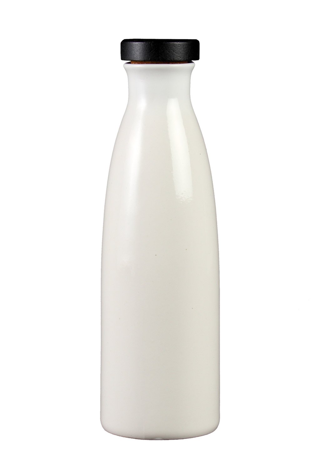 Premium Yamasho Pottery Shigaraki Ware Ion Water Bottle - Candy Milk Color (Ion-s4) | Japanese Ceramic Ionized Water Bottle for Daily Hydration & Wellness