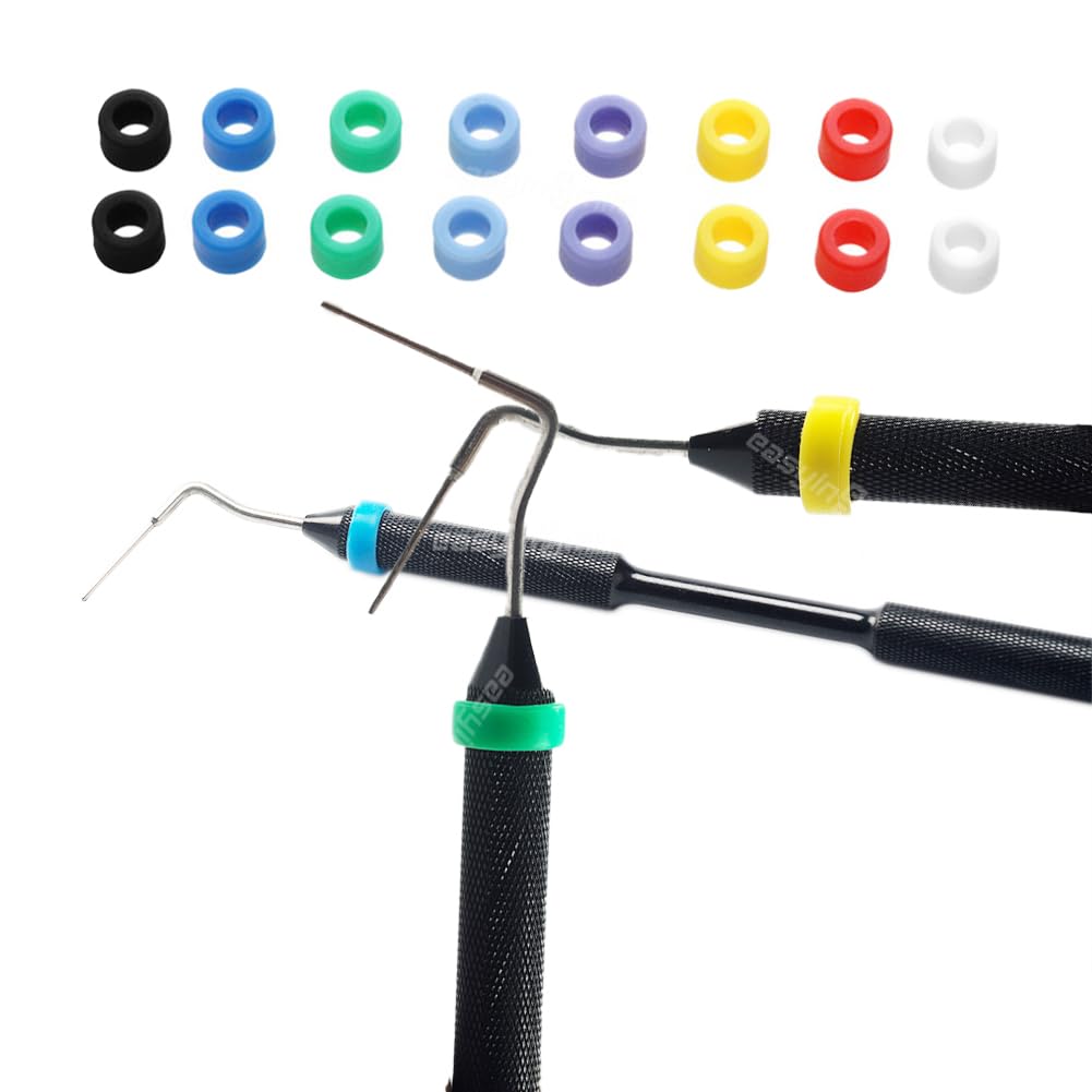 Autoclavable Silicone Dental Color Code Rings - Large Light Blue for Dental Tools Organization