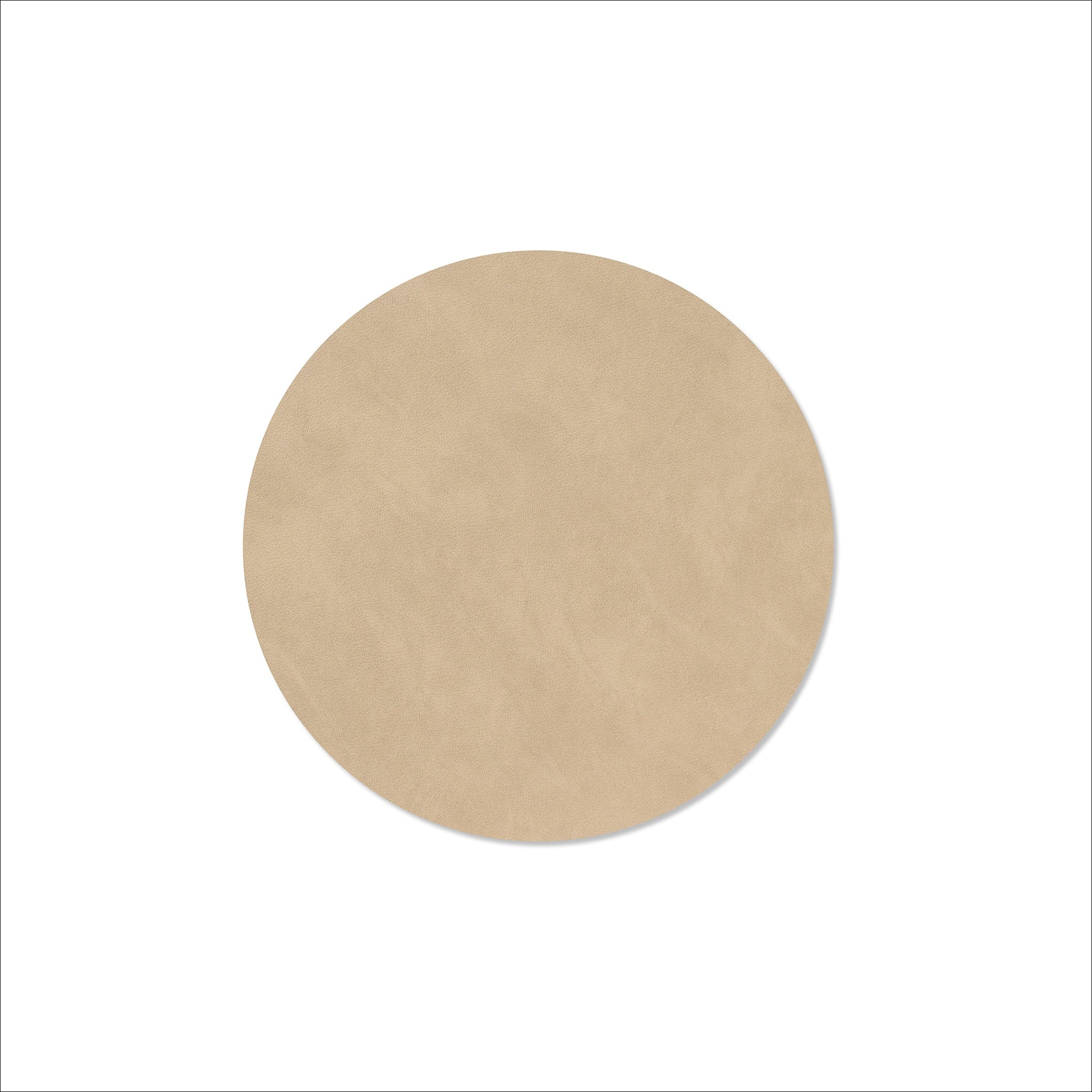 Premium LIND DNA Nupo Round Table Placemat - Sand Color Non-Slip Dining Mat for Kitchen, Restaurant & Outdoor Picnic Use
