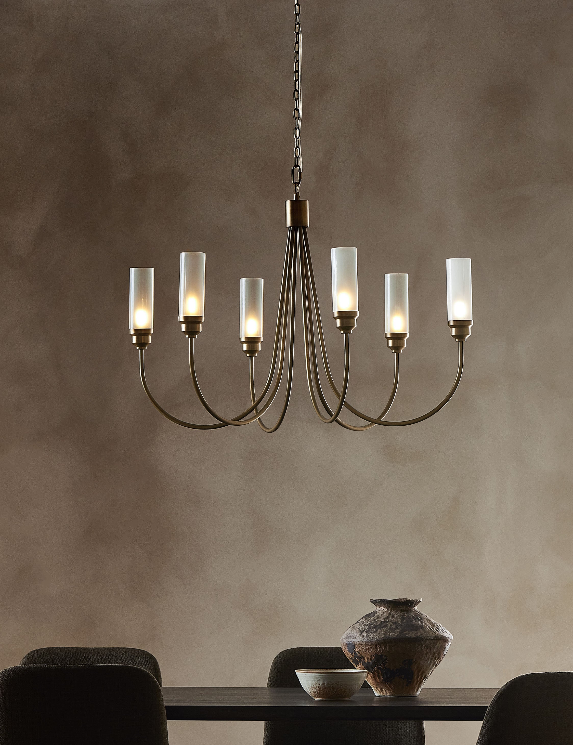 Elegant Britten Crystal Chandelier - Modern Ceiling Light Fixture for Dining Room, Living Room & Bedroom | Energy Efficient LED Lighting for Home Decor