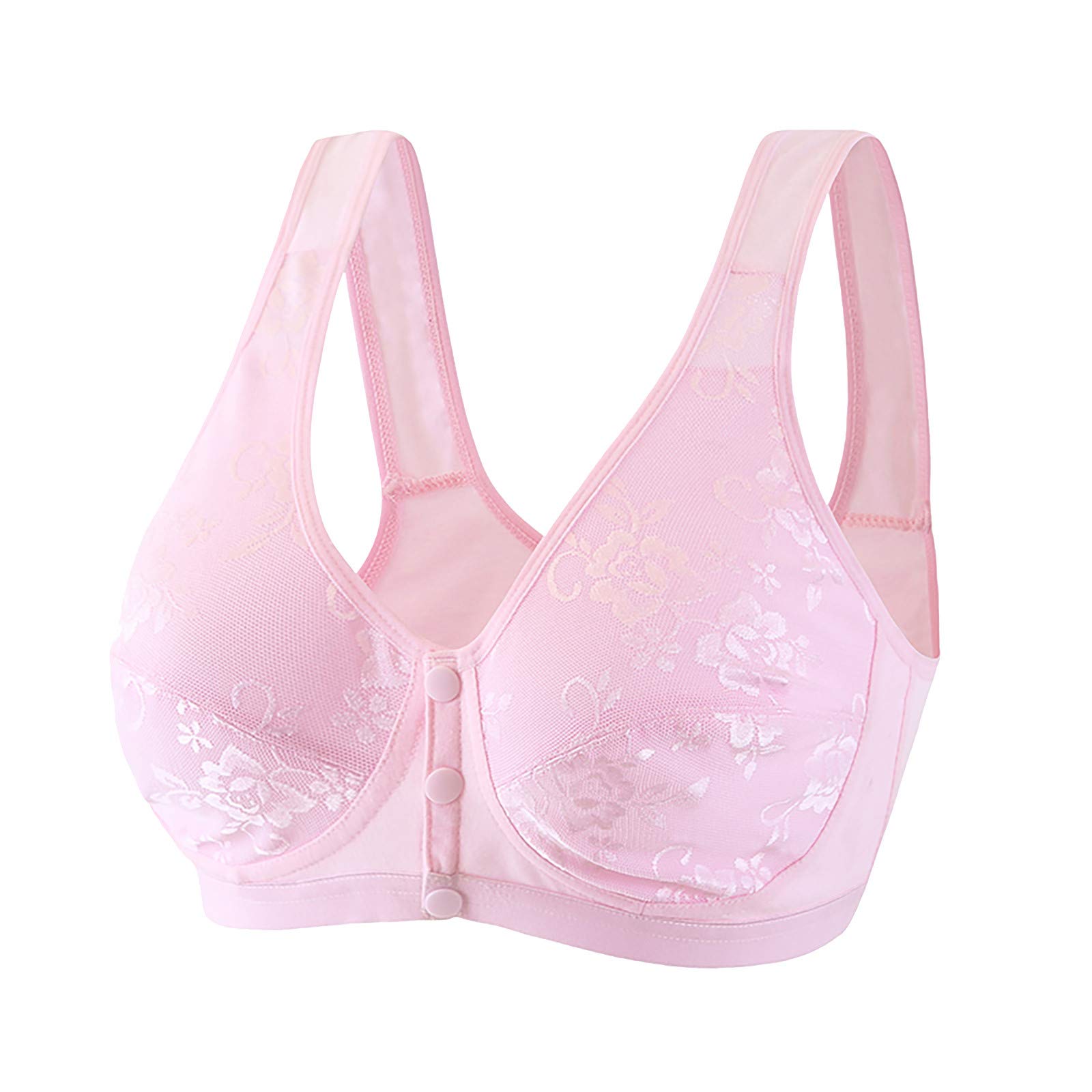Women's Front Closure Sports Bra - Comfortable Side Support for Yoga, Running & Gym Workouts