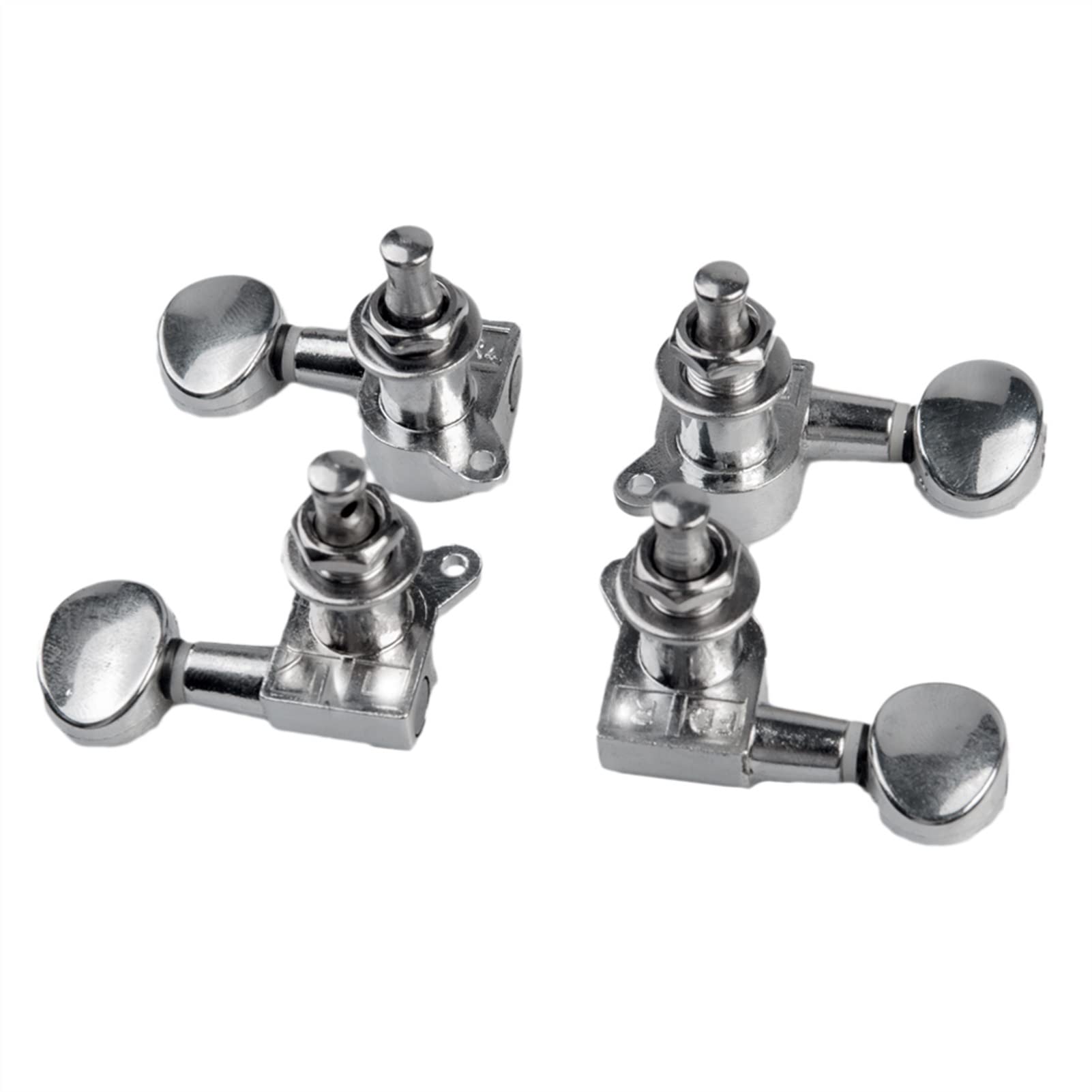 4-Pack Ukulele Tuning Pegs - 2 Left & 2 Right Machine Heads with Buttons for DIY Guitar Repair | Perfect for Ukulele Maintenance, String Replacement & Instrument Upgrades
