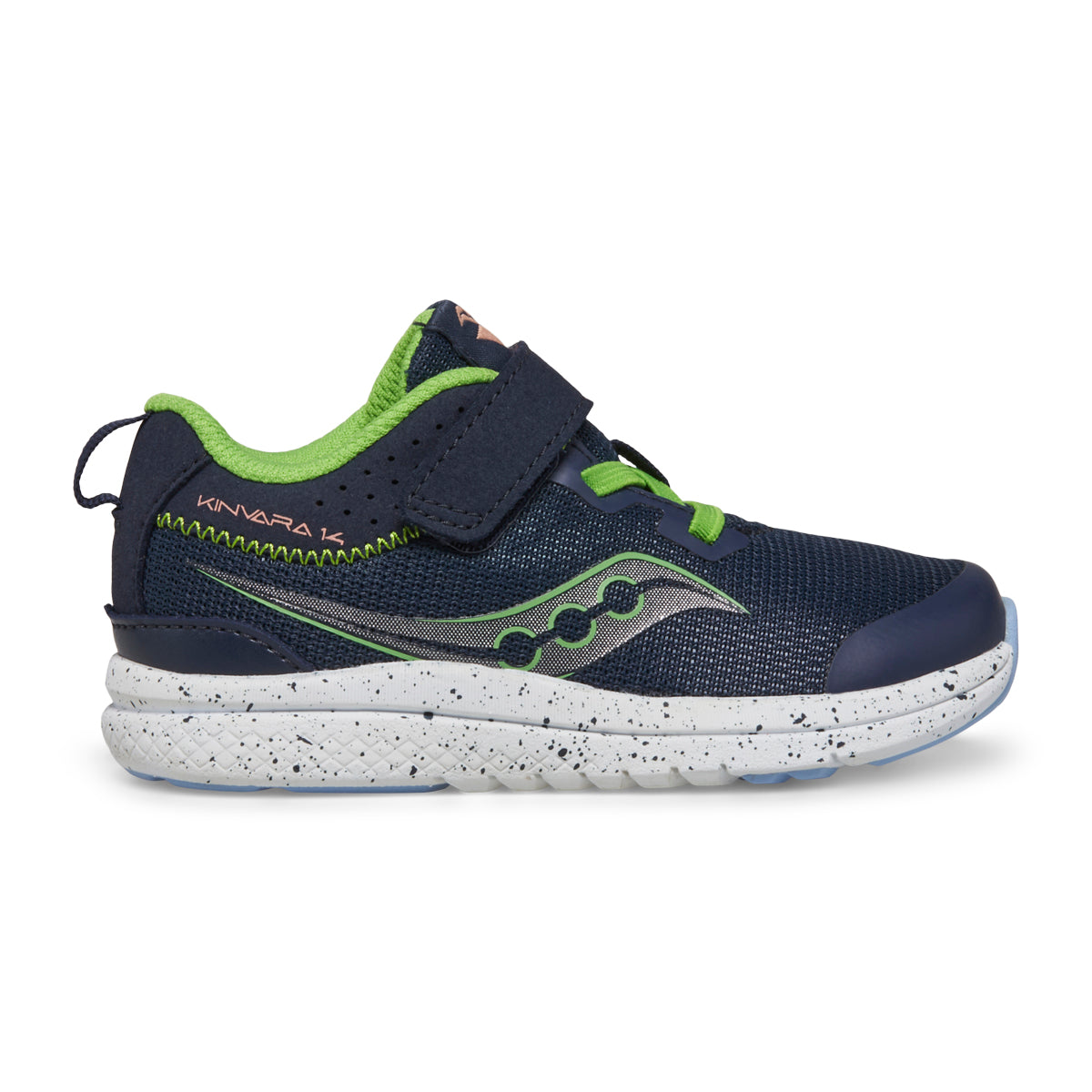 ASICS Little Kid's Kinvara 14 A/C Jr. Running Shoes - Navy/Green - Lightweight & Breathable for Kids' Sports & Daily Wear