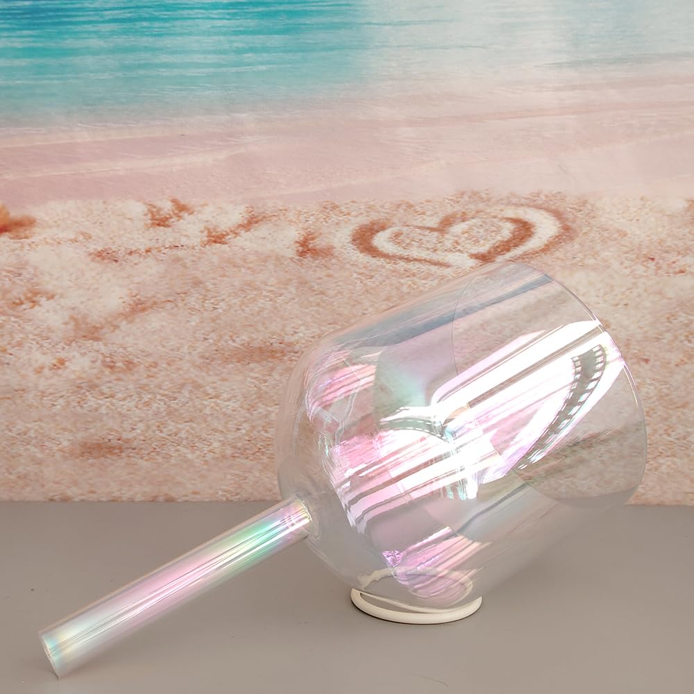 Healing 7 Inch Clear Quartz Singing Bowl with Cosmic Handle - Perfect for Meditation, Sound Therapy & Chakra Balancing