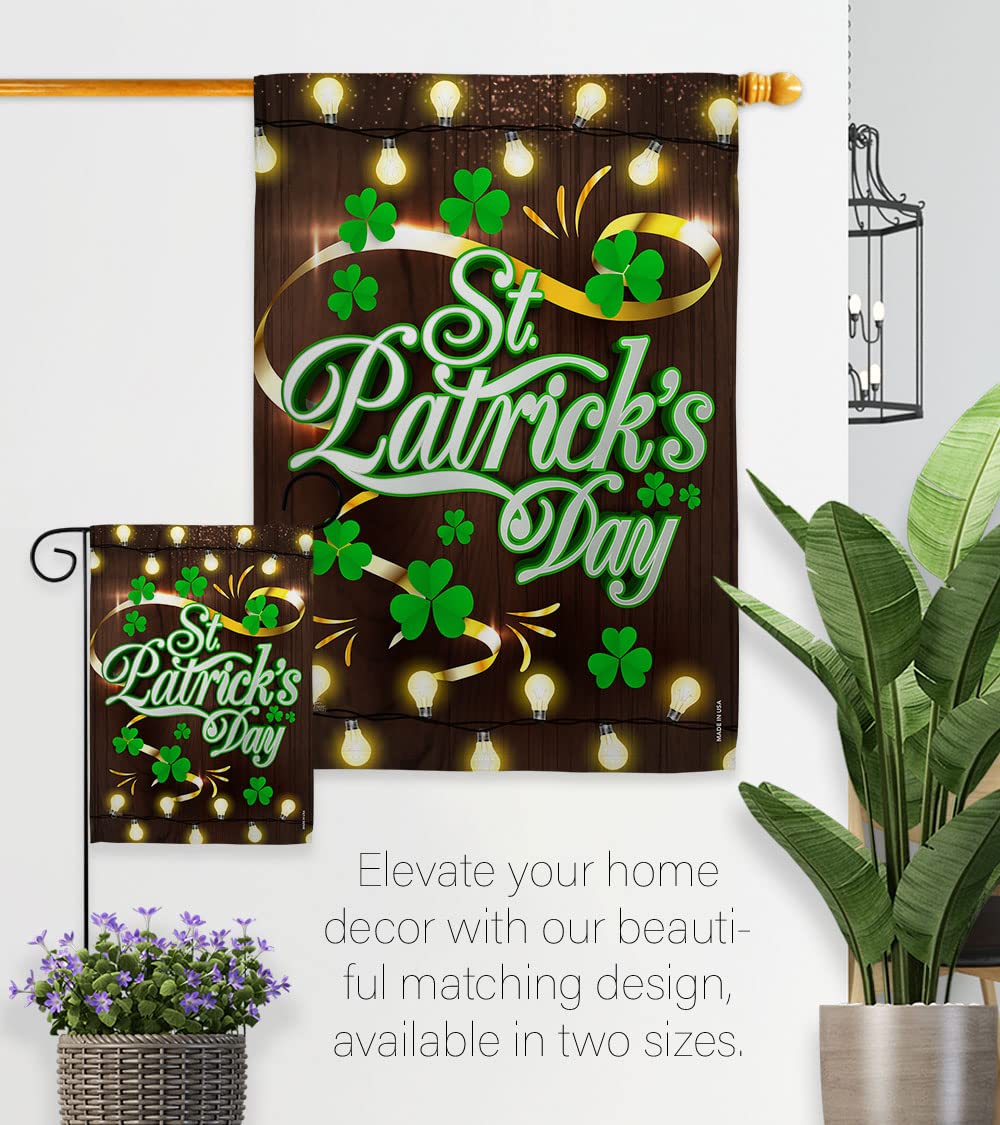 St Patrick's Day Decor Flags Set - House & Garden for Spring