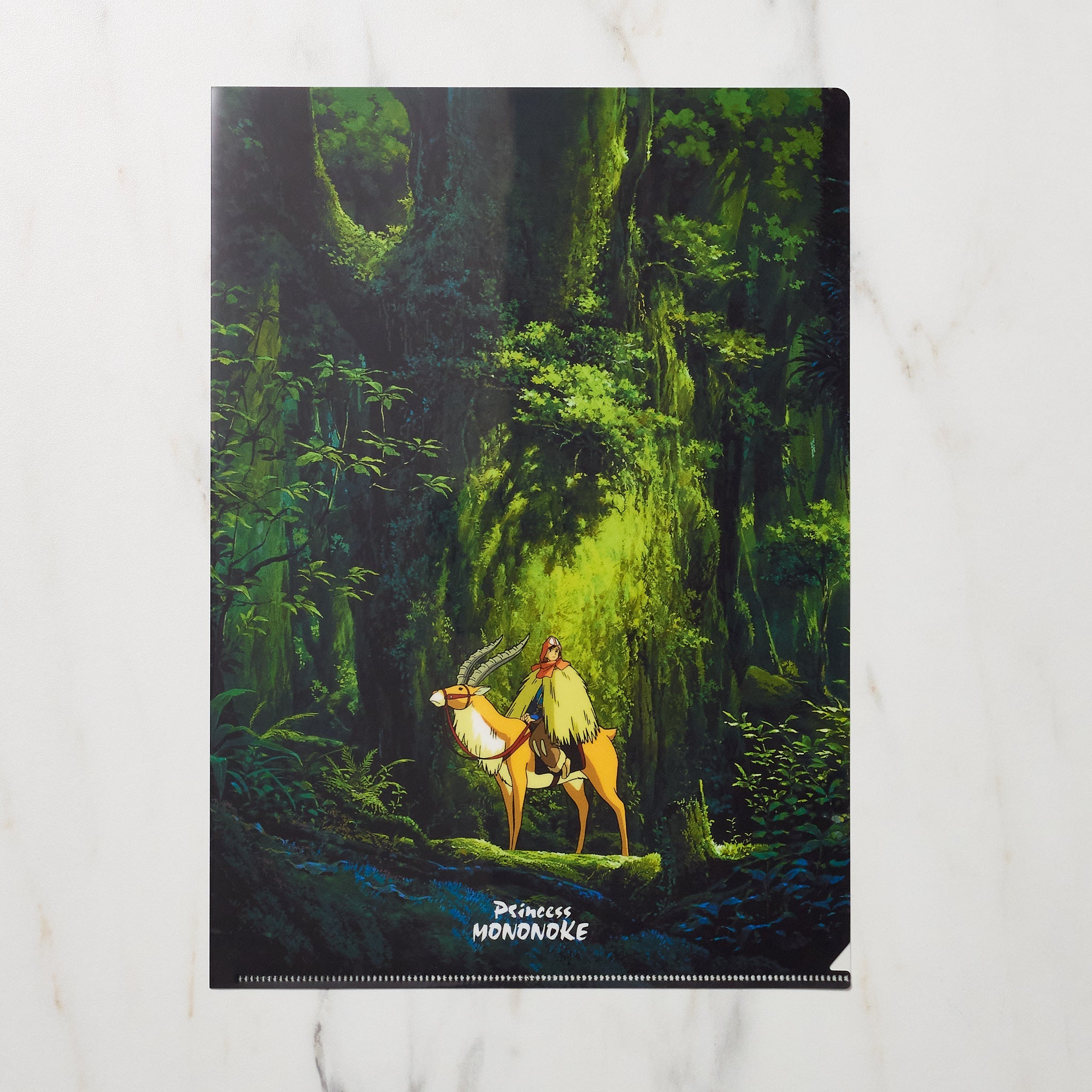 Studio Ghibli Princess Mononoke Scenes A4 Clear File Folder - Anime Collectible Document Organizer for School, Office & Home Use | Movic