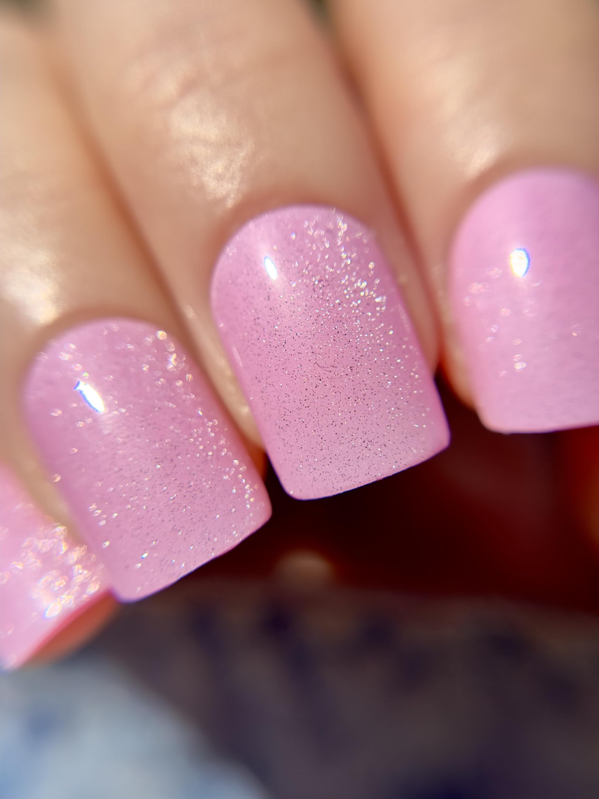 22 Premium Semi-Cured Gel Nail Polish Strips with Application Accessories - Carnation Pink Cat-Eye Design for Elegant Manicures at Home or Salon
