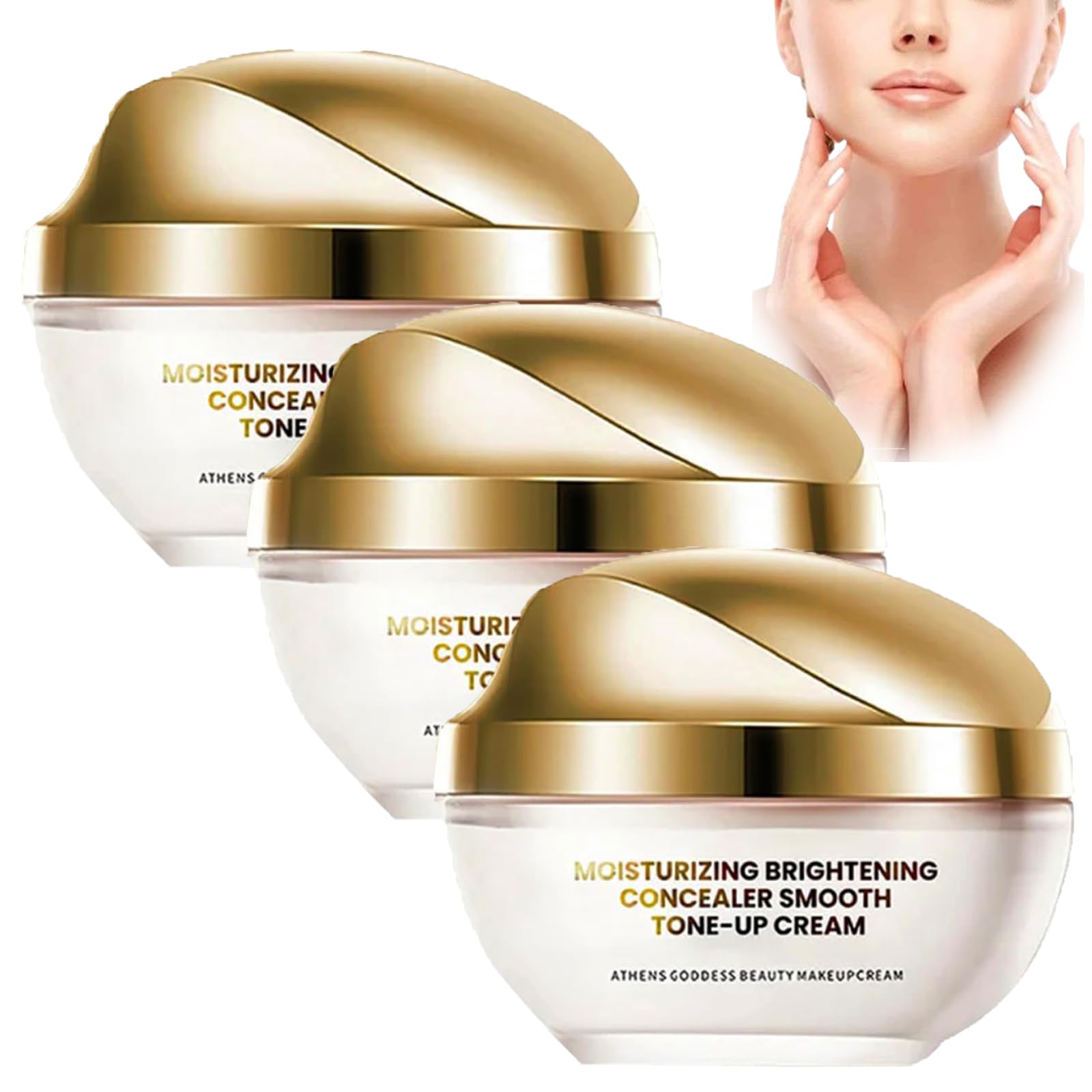 Ownawant Brightening Moisturizing Concealer Cream - Smooth Tone-Up Makeup Base with Elastina for Flawless Coverage | Perfect for Daily Use, Special Occasions & Photo Shoots