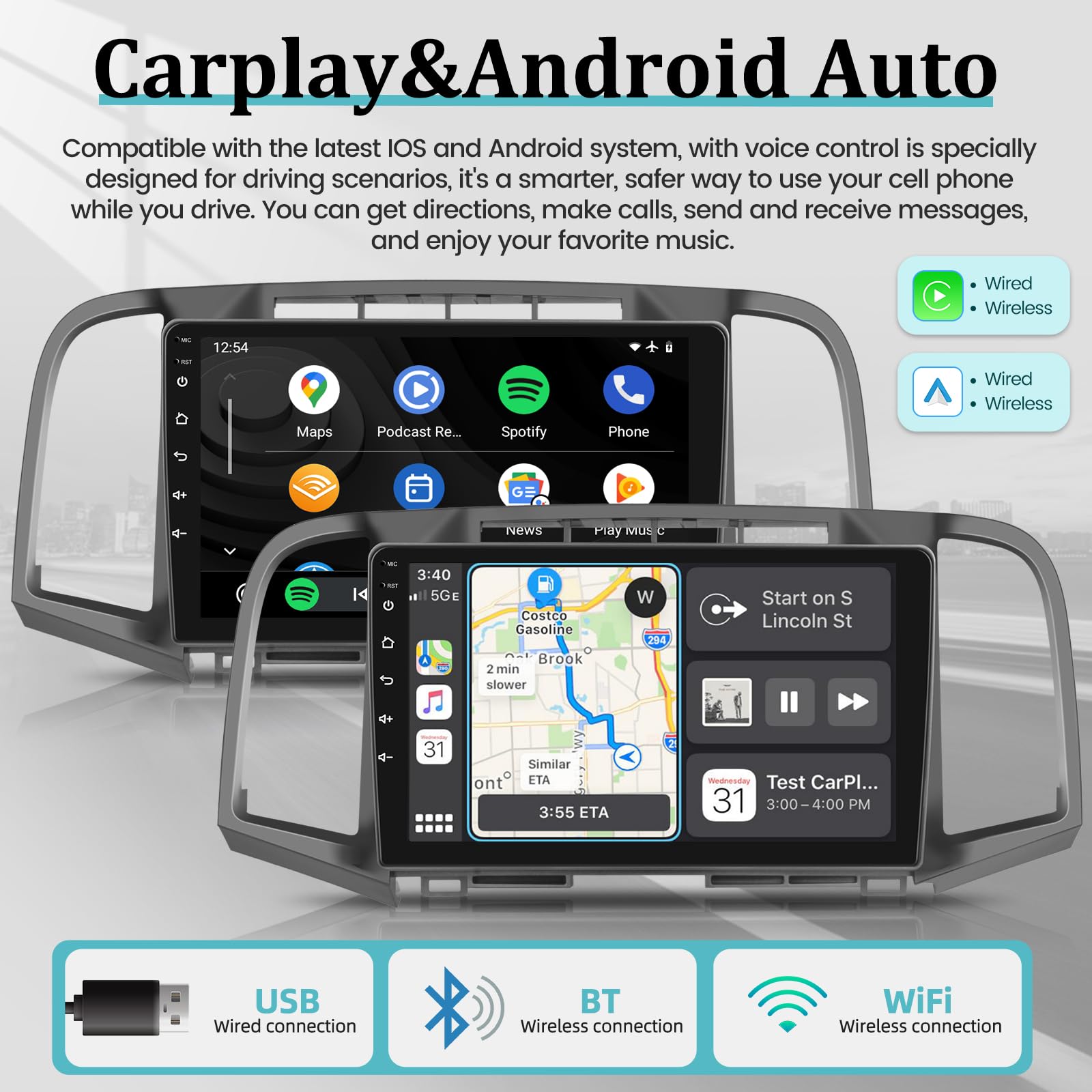 2008-2016 Toyota Venza Android 13 Car Stereo - 9 Inch Touchscreen with Wireless Apple Carplay & Android Auto - GPS Navigation, WiFi, Mirror Link, FM/RDS - Includes AHD Backup Camera & Mic - Perfect for Road Trips & Daily Commutes