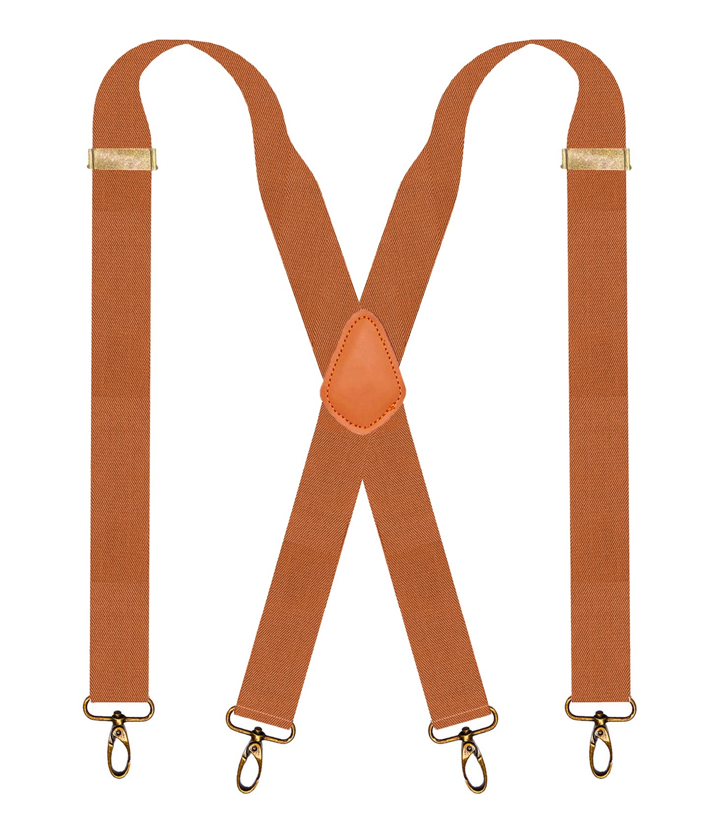 Adjustable Snap Hook Suspenders for Men - Classic Retro Belt Loop Suspenders for Work, Formal Wear & Vintage Style Outfits