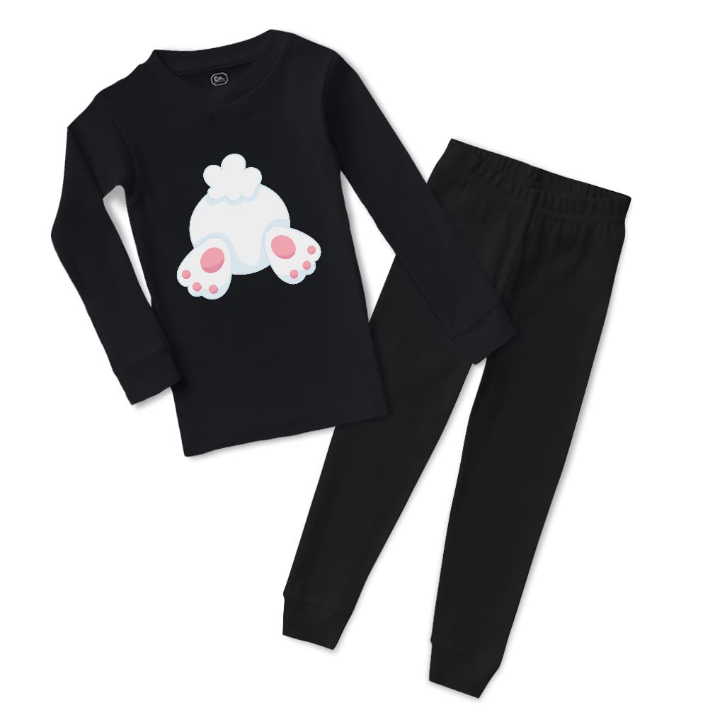 Custom Boy & Girl Cotton Toddler Pajamas with Bunny Tail - Soft & Snug Fit Easter Pajama Set for Kids - Perfect for Easter Celebrations, Holiday Photos & Cozy Bedtime