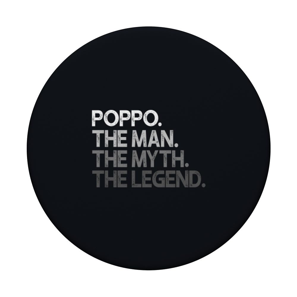 Poppo Gift: The Man Myth Legend PopSockets Adhesive PopGrip - Stylish Phone Grip & Stand for iPhone, Samsung & Smartphones - Perfect for Daily Use, Commuting & Hands-Free Video Calls