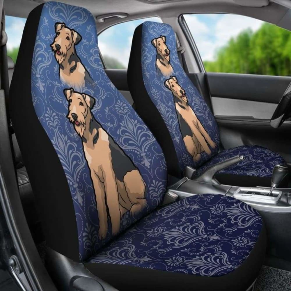 Premium Airedale Car Seat Covers - Universal Fit for Cars, Trucks & SUVs - Waterproof & Durable Protection - Perfect for Road Trips, Pets & Everyday Use