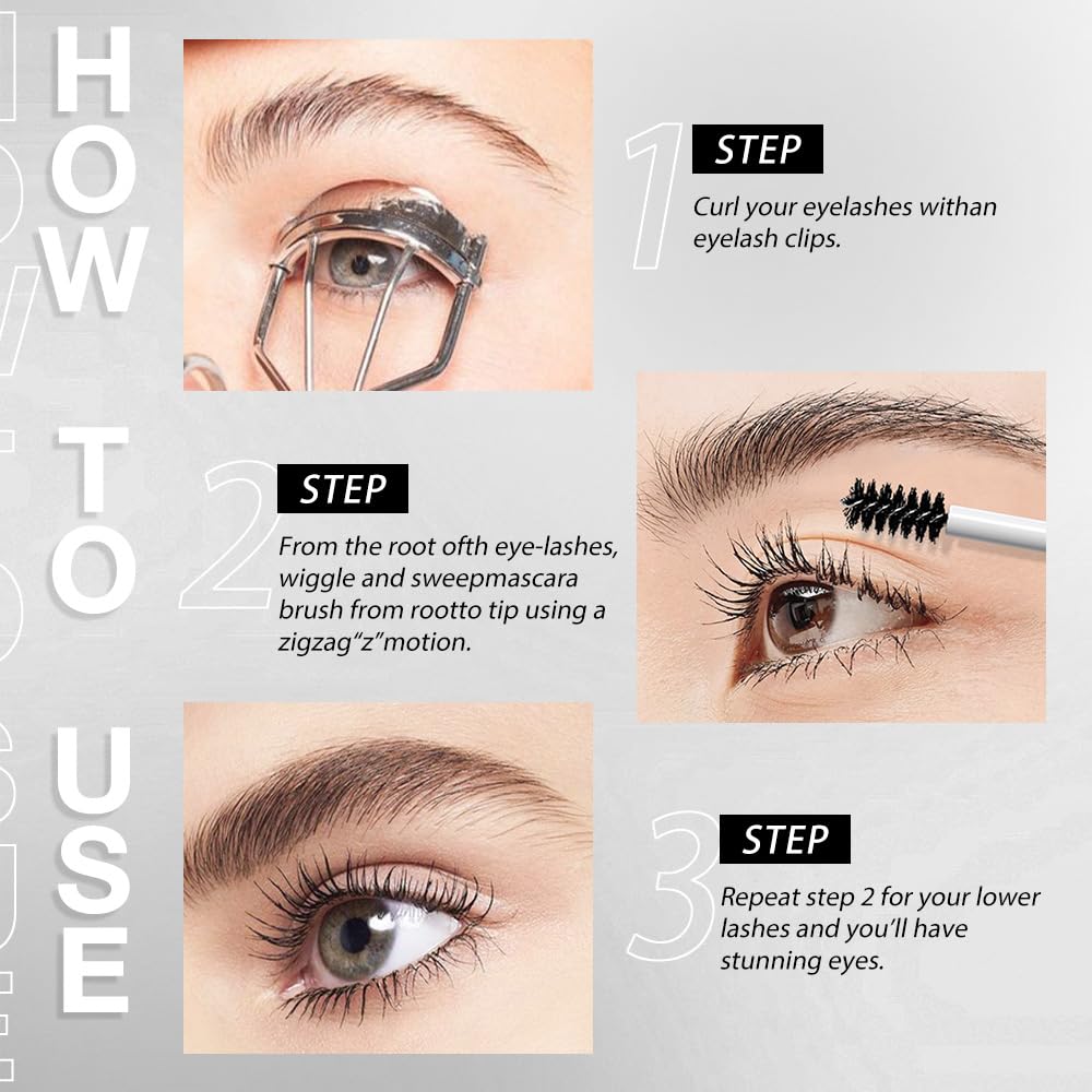 Waterproof Green Lash Mascara - Long Lasting Volumizing Vegan Eye Makeup for Natural Look | Cruelty-Free & Smudge Proof | Perfect for Daily Wear, Parties & Special Occasions