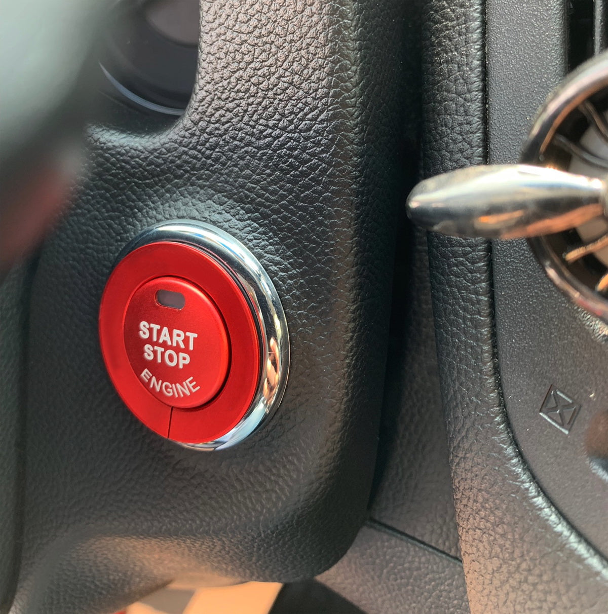 Nissan Infiniti Q50 Q60 QX60 Engine Start Stop Push Button Cover & Ring - Premium Car Accessory for Enhanced Interior Protection & Style