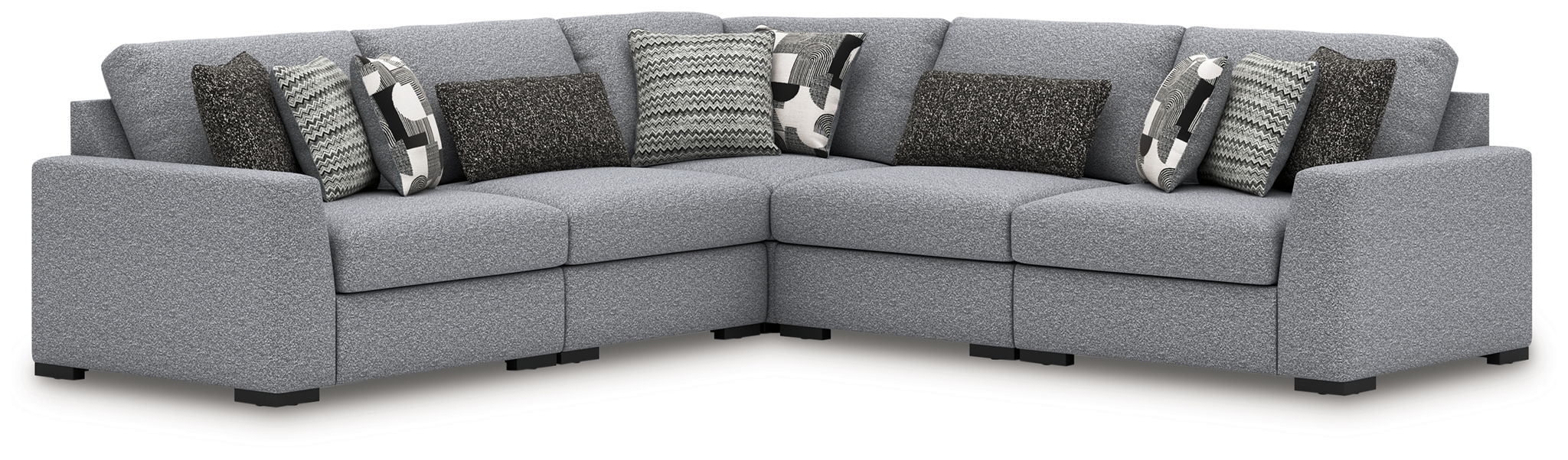 Bealton Modern Sectional Sofa with Reversible Chaise - Comfortable L-Shaped Couch for Living Room, Family Room & Apartment - Soft Upholstered Fabric & Sturdy Frame
