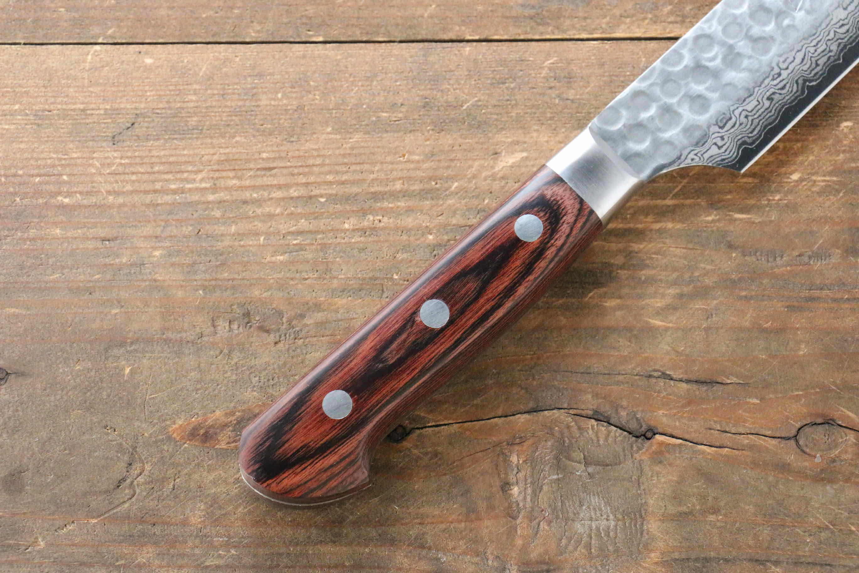 Premium Jikko VG10 17-Layer Yanagiba Sushi Knife 300mm - Japanese Mahogany Handle - Perfect for Sushi Chefs & Home Cooking Enthusiasts
