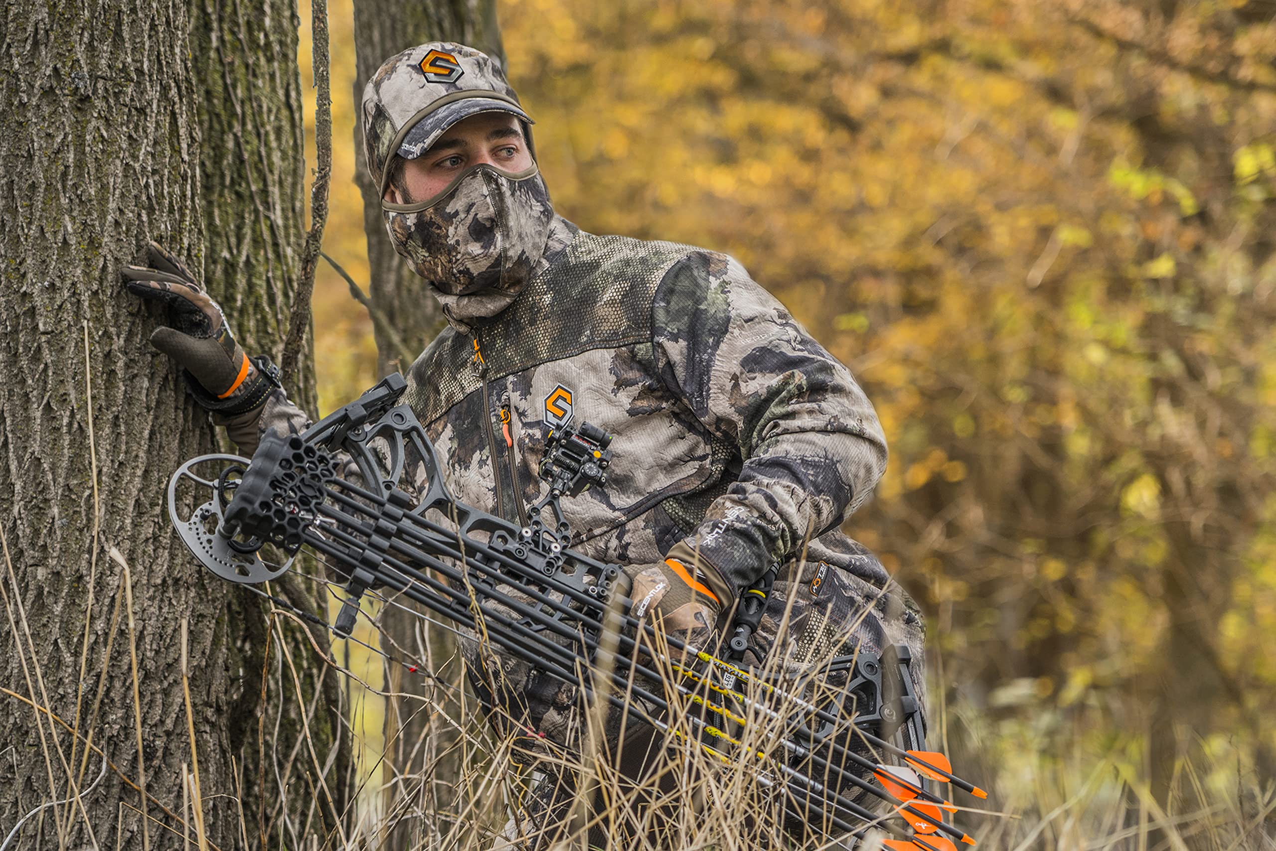 ScentLok Savanna Lightweight Camo Hunting Gloves for Men & Women - Breathable Shooting Gloves for Archery, Target Practice & Outdoor Adventures - Perfect for Hunting, Range Shooting & Wilderness Exploration | Ideal for Deer Hunting, Bow Hunting & Tactical Training in All Seasons | Great for Cold Weather Hunting, Camping & Survival Gear Enthusiasts