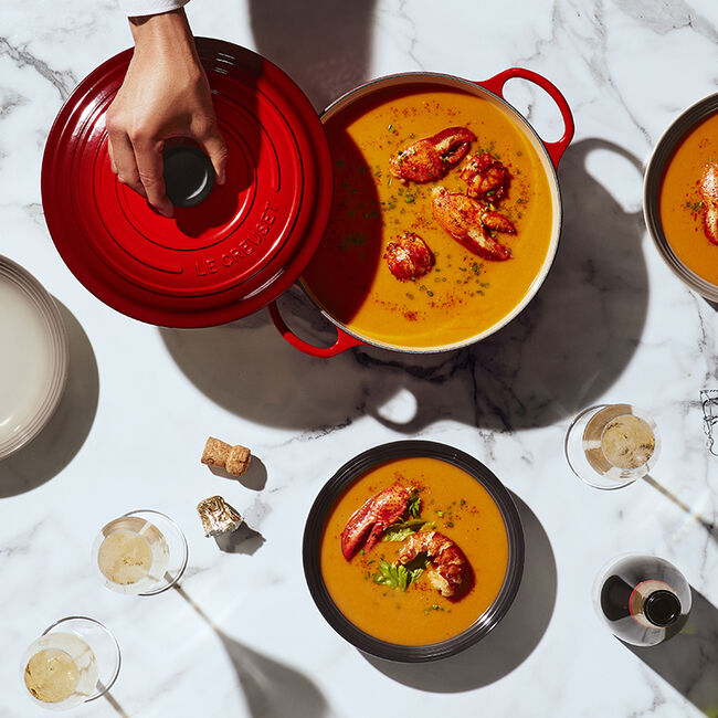 Le Creuset 4.1 Quart French Oven in Oyster Color - Premium Cast Iron Dutch Oven for Braising, Baking & Slow Cooking | Perfect for Soups, Stews & Bread Making