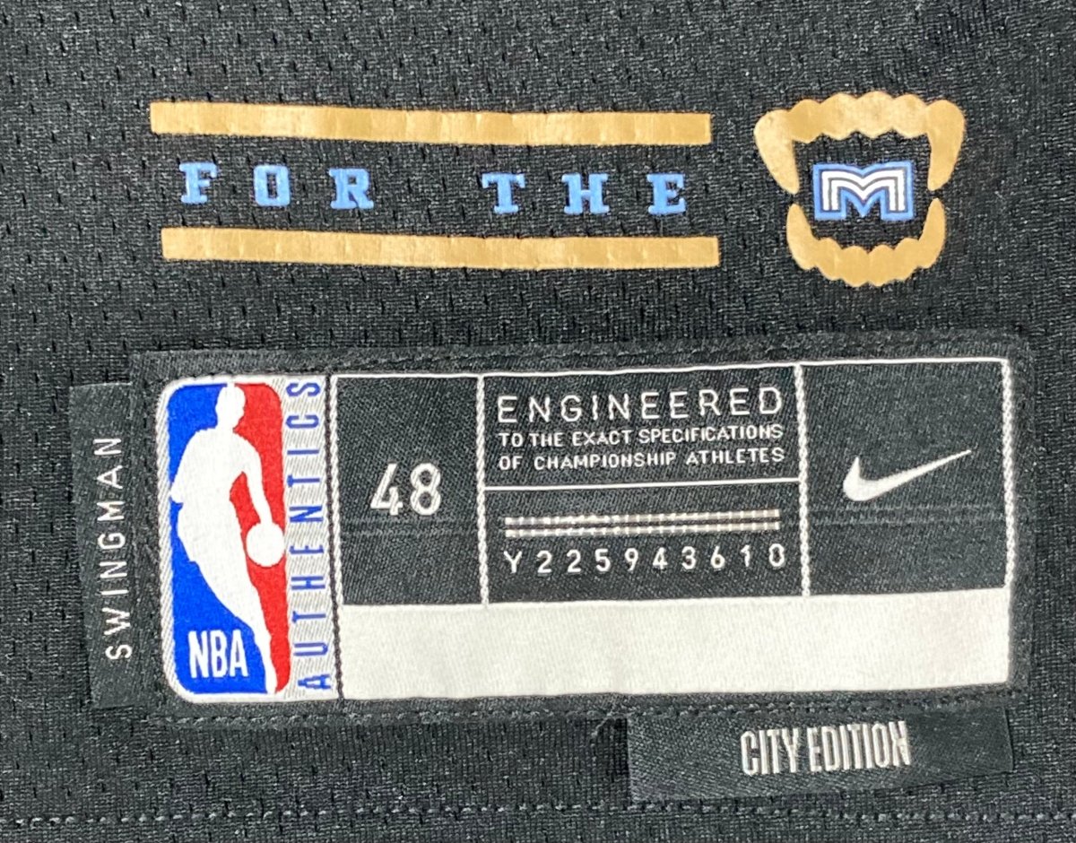 Authentic Ja Morant Signed Memphis Grizzlies Black Nike Swingman Jersey - Size Large - Perfect for NBA Fans, Collectors & Game Day Outfits