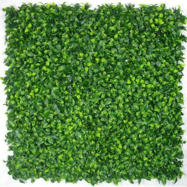 Jasmine Leaf Artificial Hedge Panel - 25cm x 25cm Realistic Faux Greenery for Home Decor, Privacy Screen, and Garden Landscaping