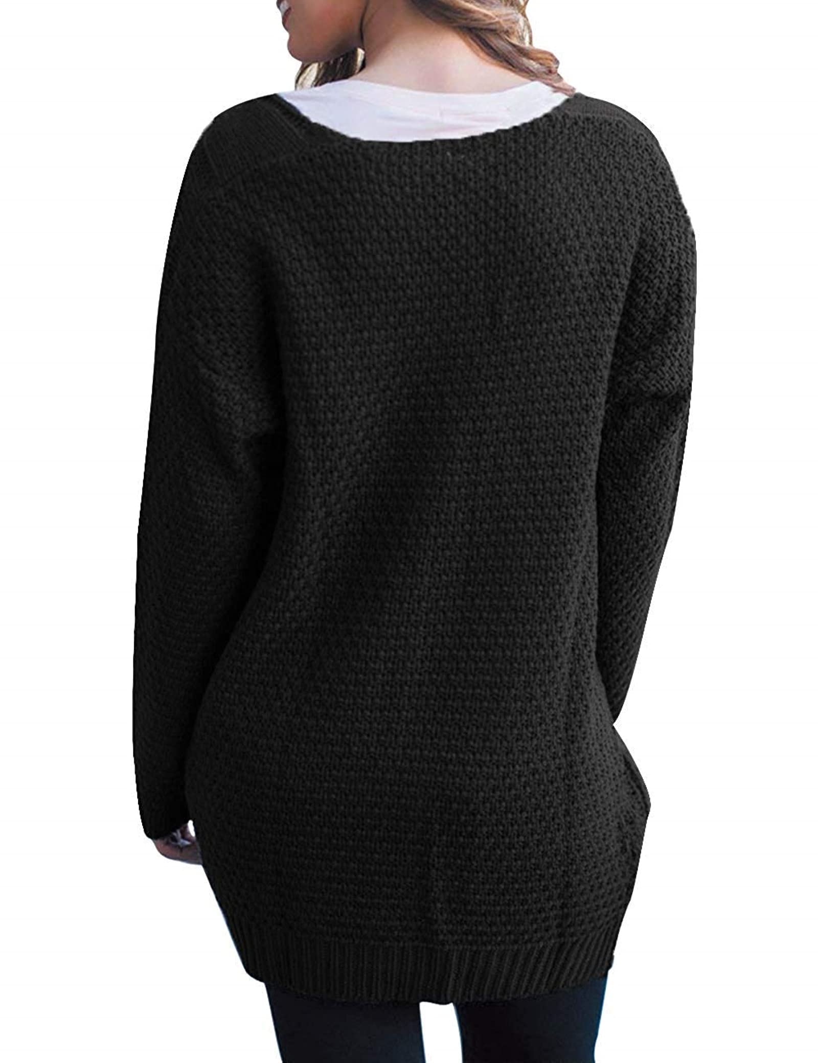 Chunky Knit Cardigan for Women - Oversized Long Sleeve Sweater with Pockets | Cozy Fall & Winter Wear