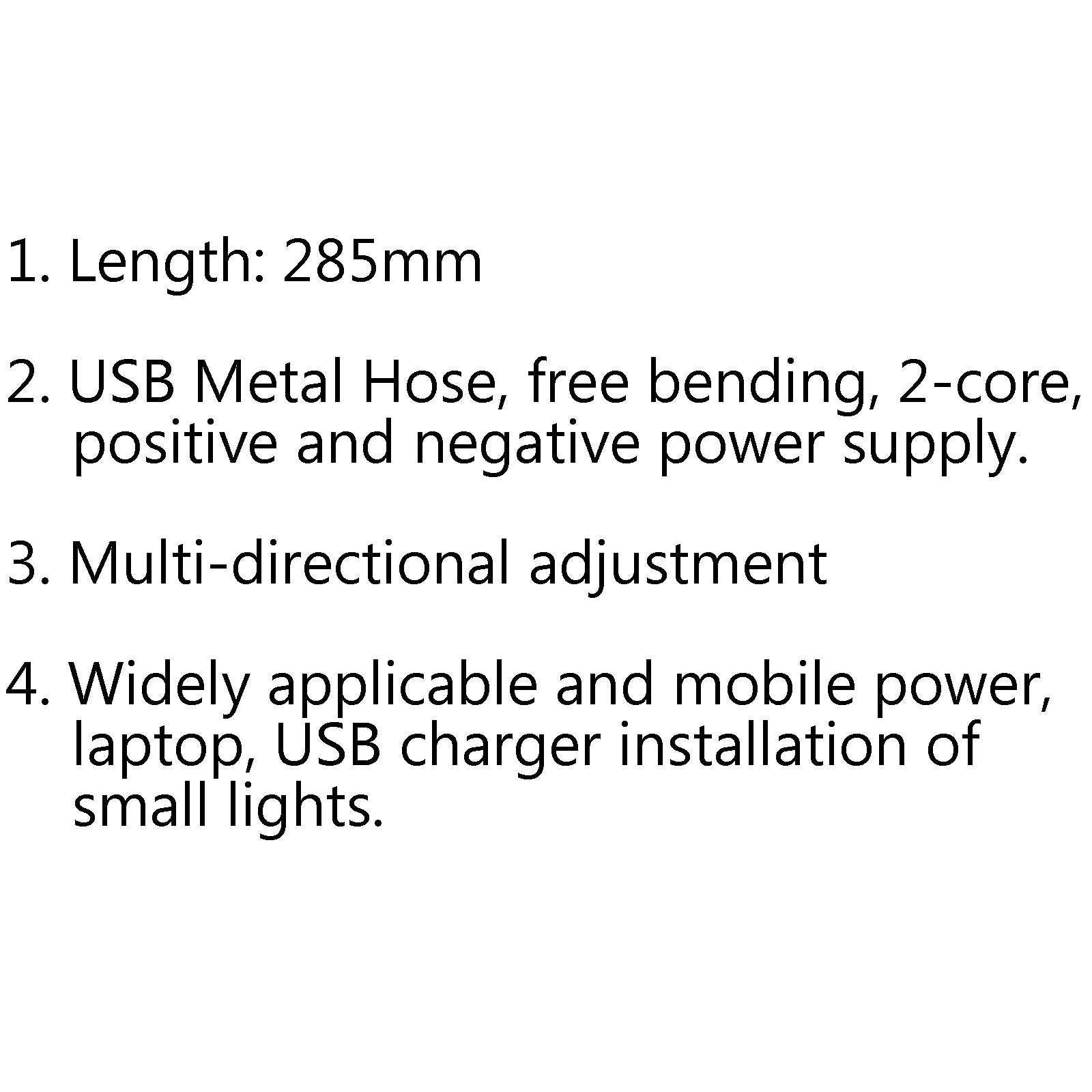 10Pcs USB Power Extension Cables - Flexible Solid Tube for USB LED Lamps, Night Lights & Desk Lighting - Perfect for Home, Office & Dorm Room Decor