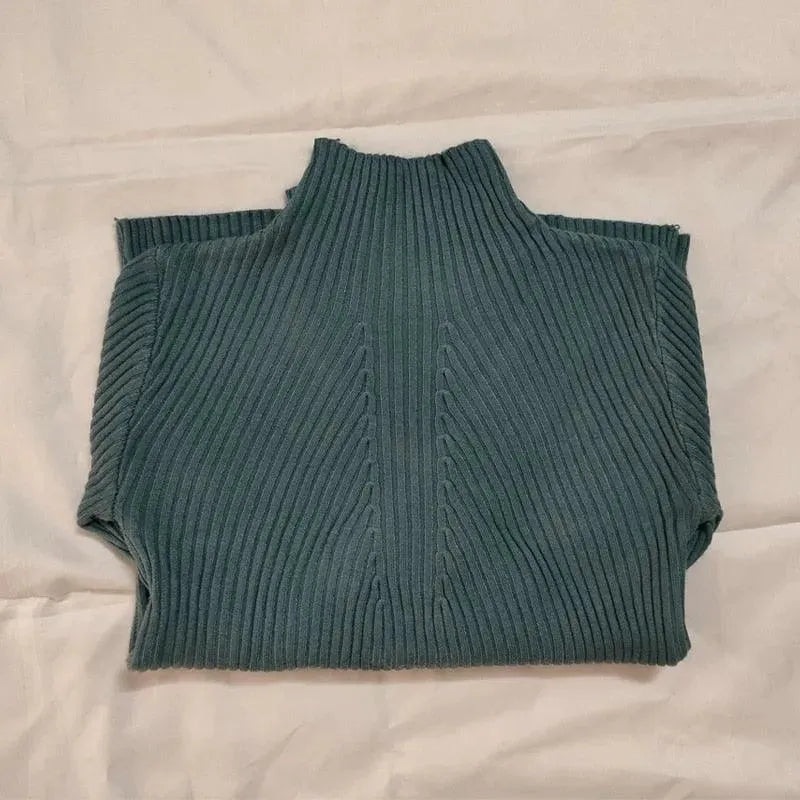 Cozy Women's Pallet Turtleneck Sweater - Soft Knit Winter Pullover for Casual Wear & Office Outfits | Perfect for Cold Weather & Layering