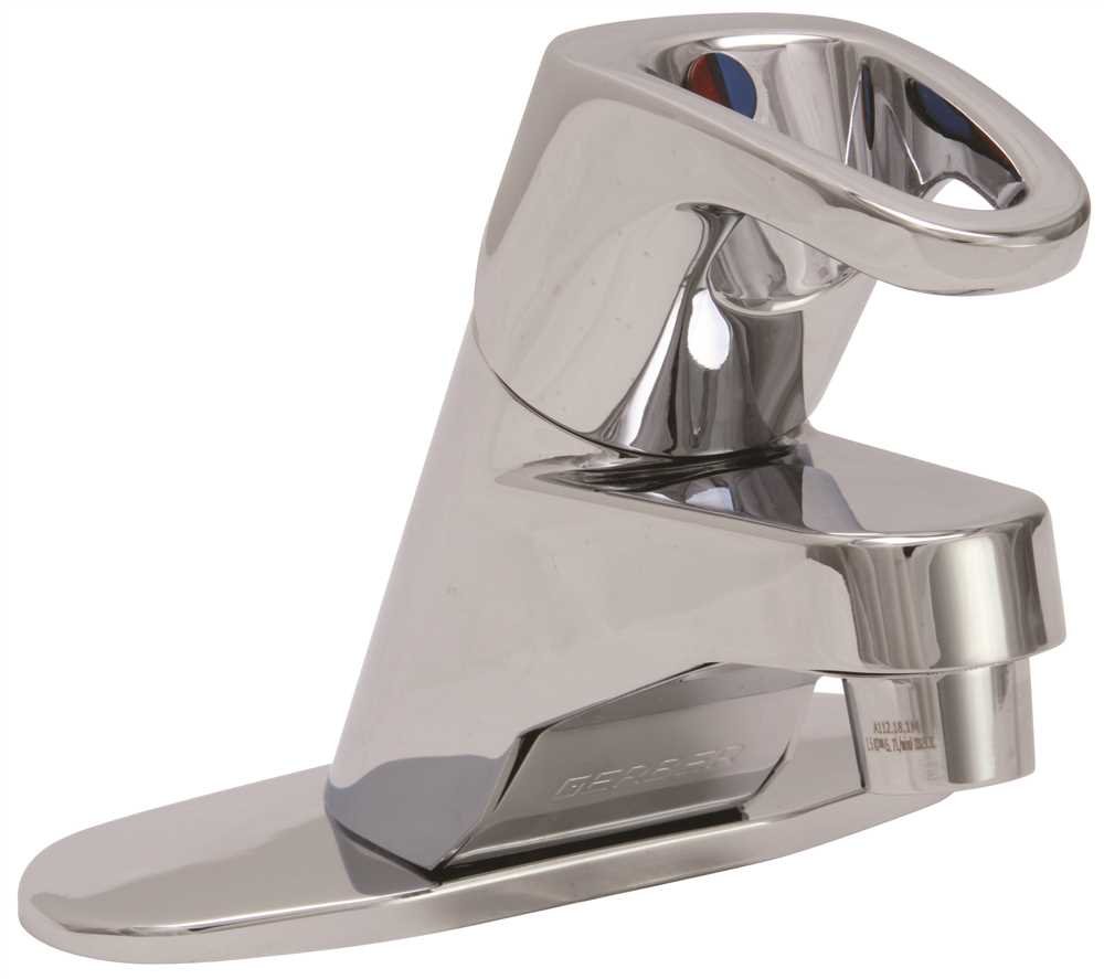 Gerber Plumbing Hard Water Bathroom Faucet with Brass Pop Up Chrome - Durable Chrome Finish for Hard Water Areas, Perfect for Bathroom Sink and Vanity Installation