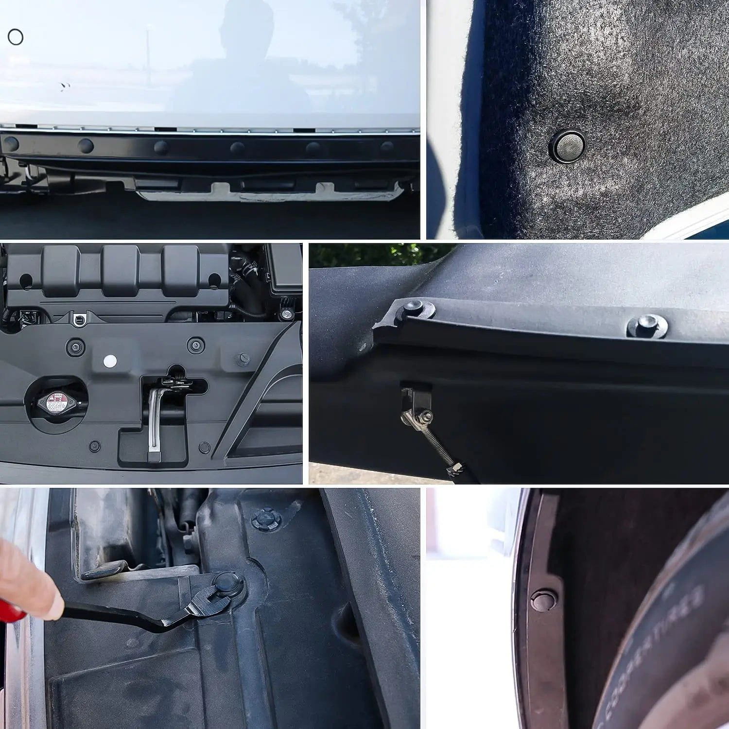 390 Pcs Car Bumper Retainer Clips Kit - Universal Push Fasteners for Auto Body Panel & Fender Repair - Perfect for DIY Vehicle Maintenance & Bodywork