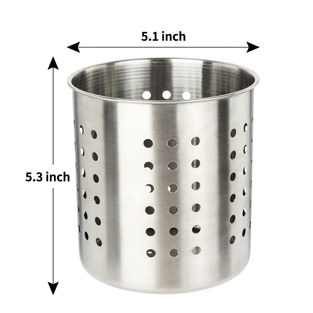 Stainless Steel Kitchen Utensil Holder - 5.3