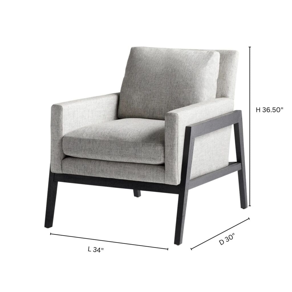 Cyan Design 11207 Presidio Chair - Black Modern Accent Chair for Living Room, Bedroom, or Office Decor